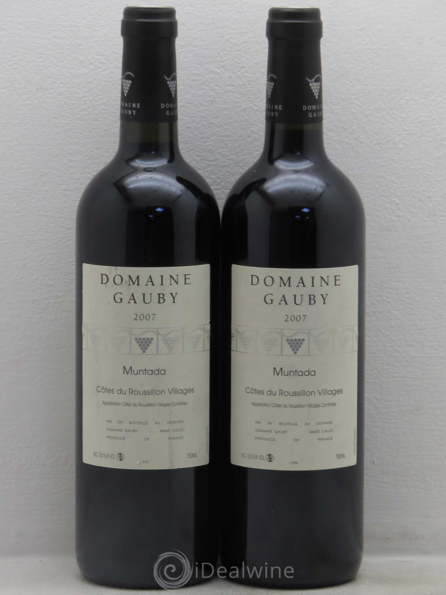 Côtes Catalanes (anciennement Côtes du Roussillon Villages) La Muntada Gauby (Domaine) 2007 - Lot de 2 bouteilles - 0