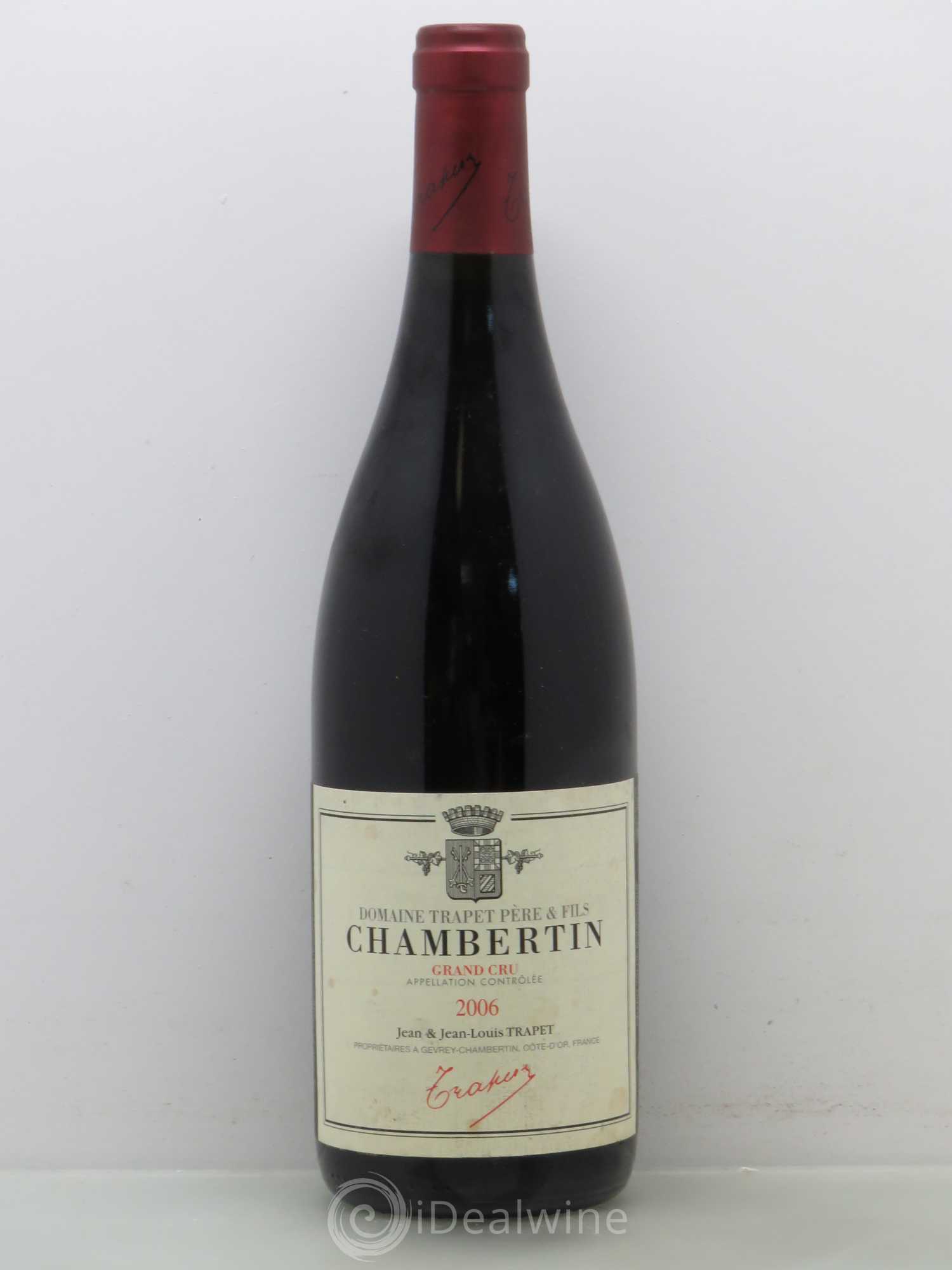 Chambertin Grand Cru Domaine Trapet 2006 - Lot de 1 bouteille - 0