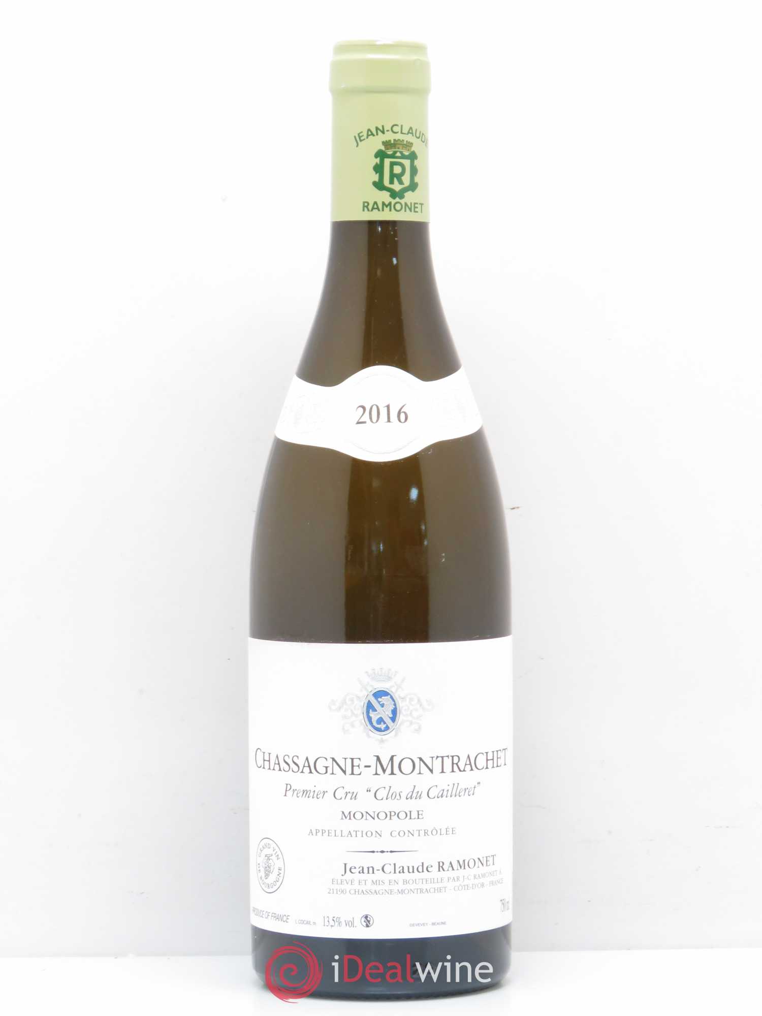 Chassagne-Montrachet 1er Cru Clos du Cailleret Domaine Ramonet 2016 - Lot de 1 bouteille - 0