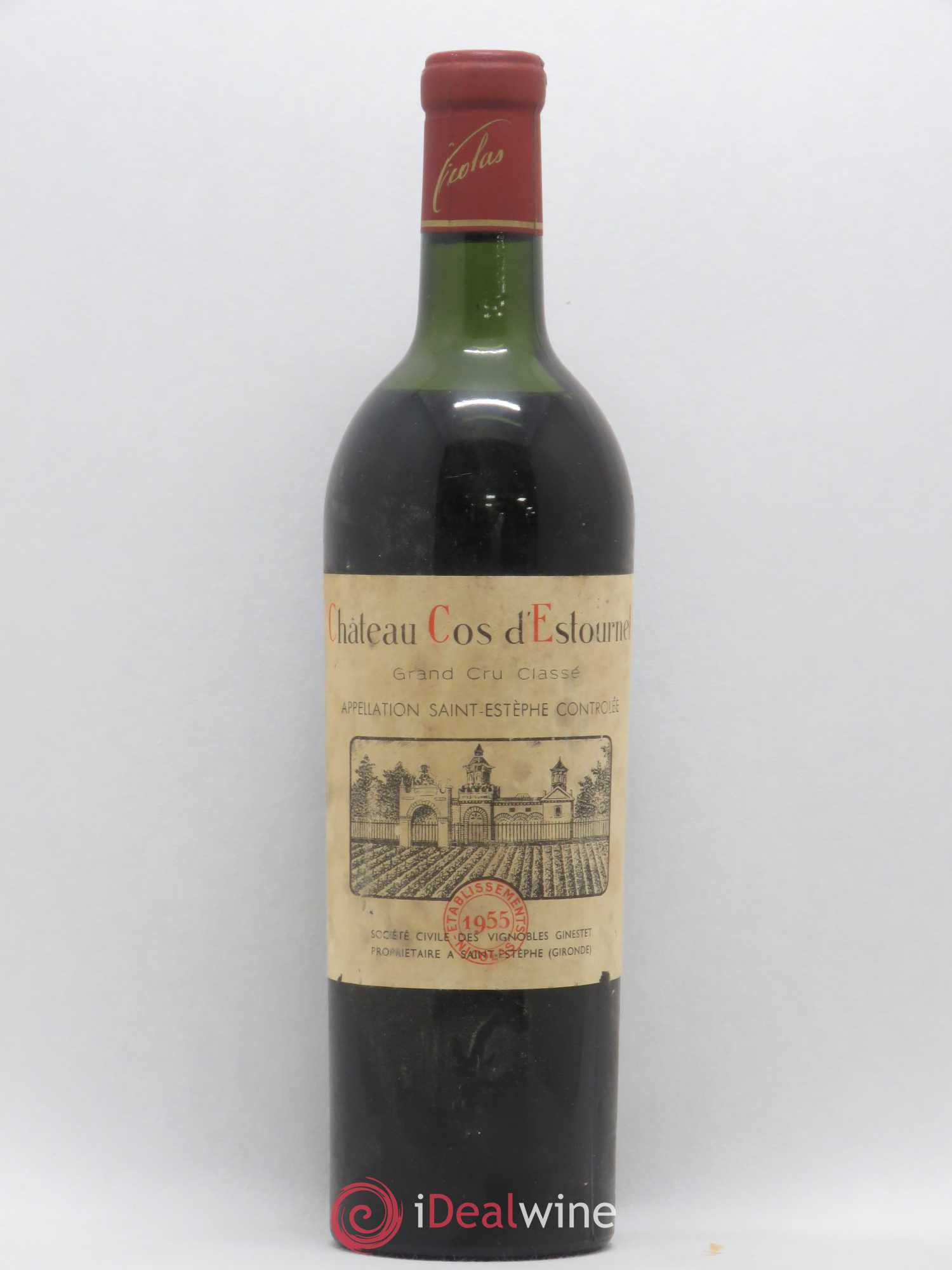 Cos d'Estournel 2ème Grand Cru Classé 1955 - Lot de 1 bouteille - 0