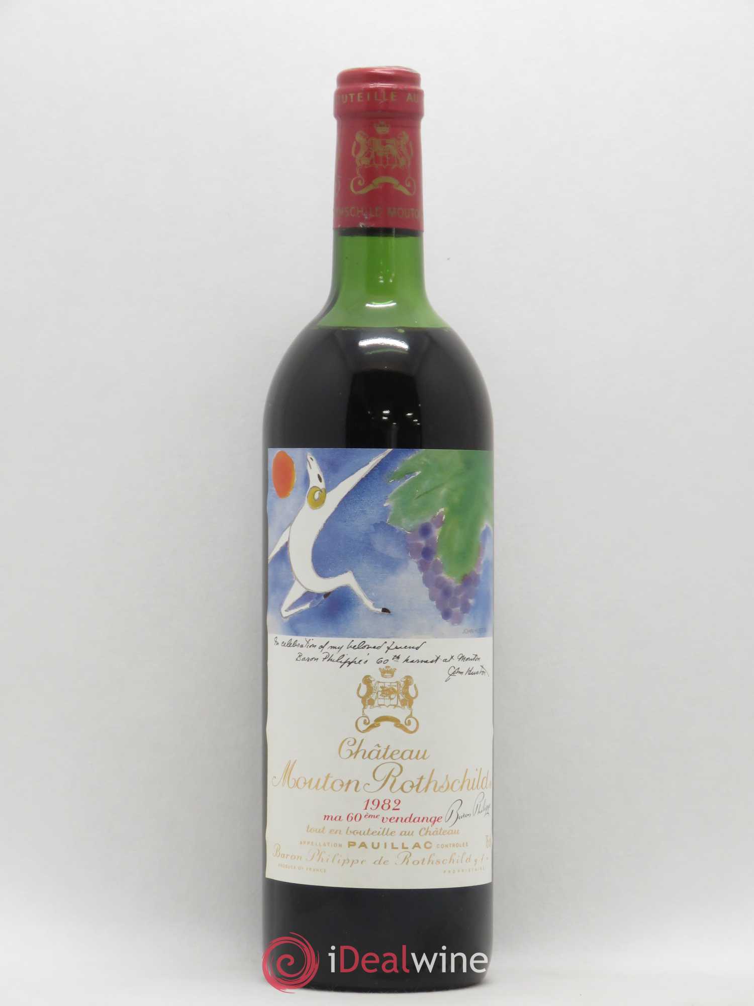 Château Mouton Rothschild 1er Grand Cru Classé 1982 - Lot de 1 bouteille - 0