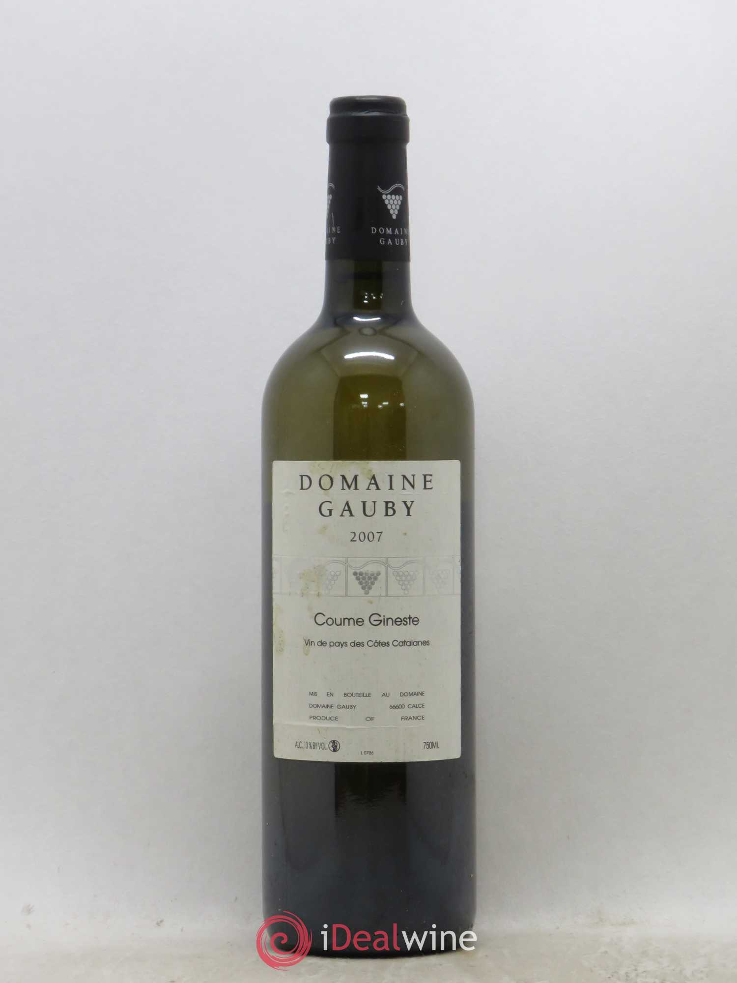Côtes Catalanes Coume Gineste Gauby (Domaine) 2007 - Lot de 1 bouteille - 0