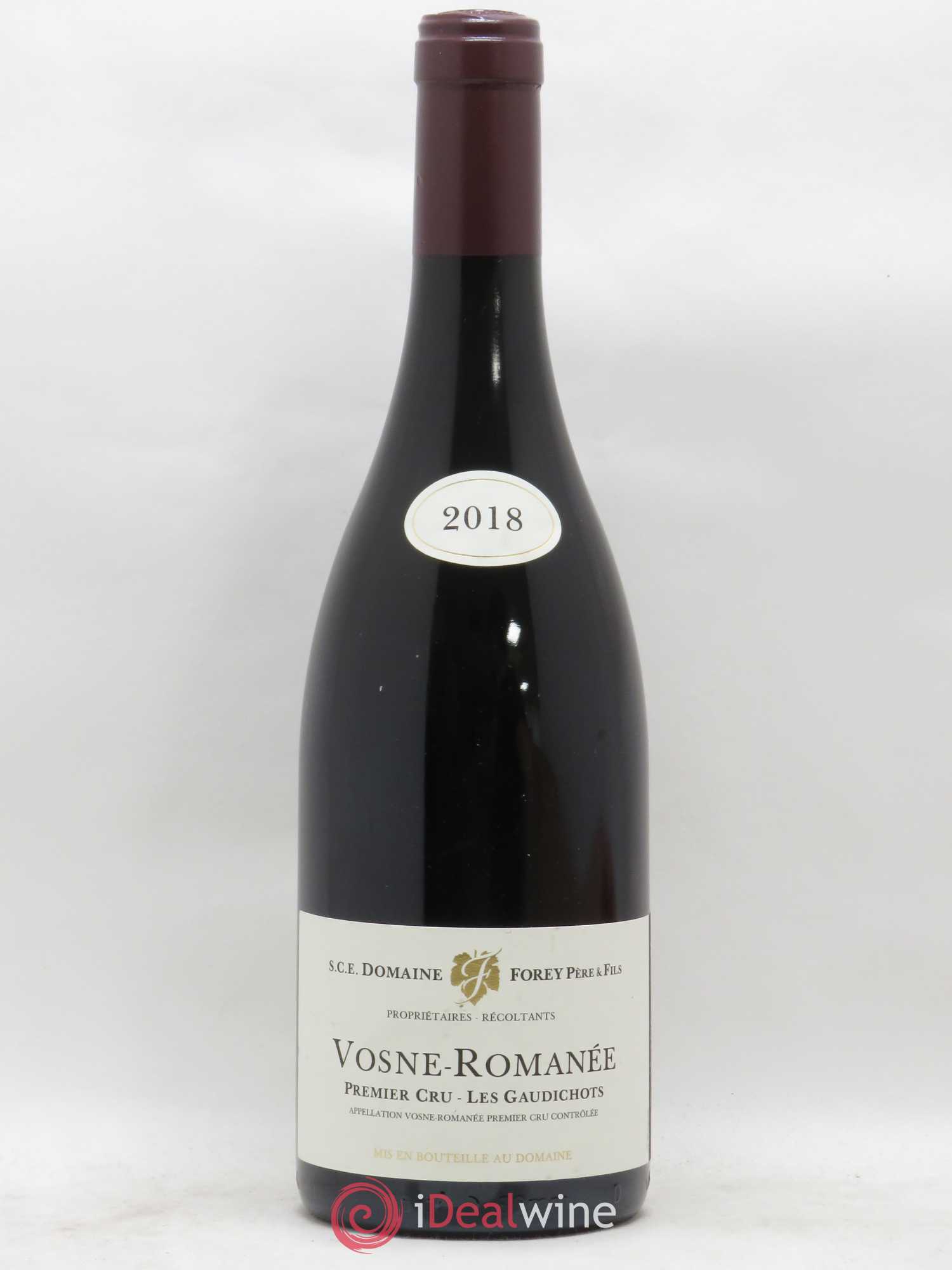 Vosne-Romanée 1er Cru Les Gaudichots Forey Père et Fils (Domaine) 2018 - Lot de 1 bouteille - 0