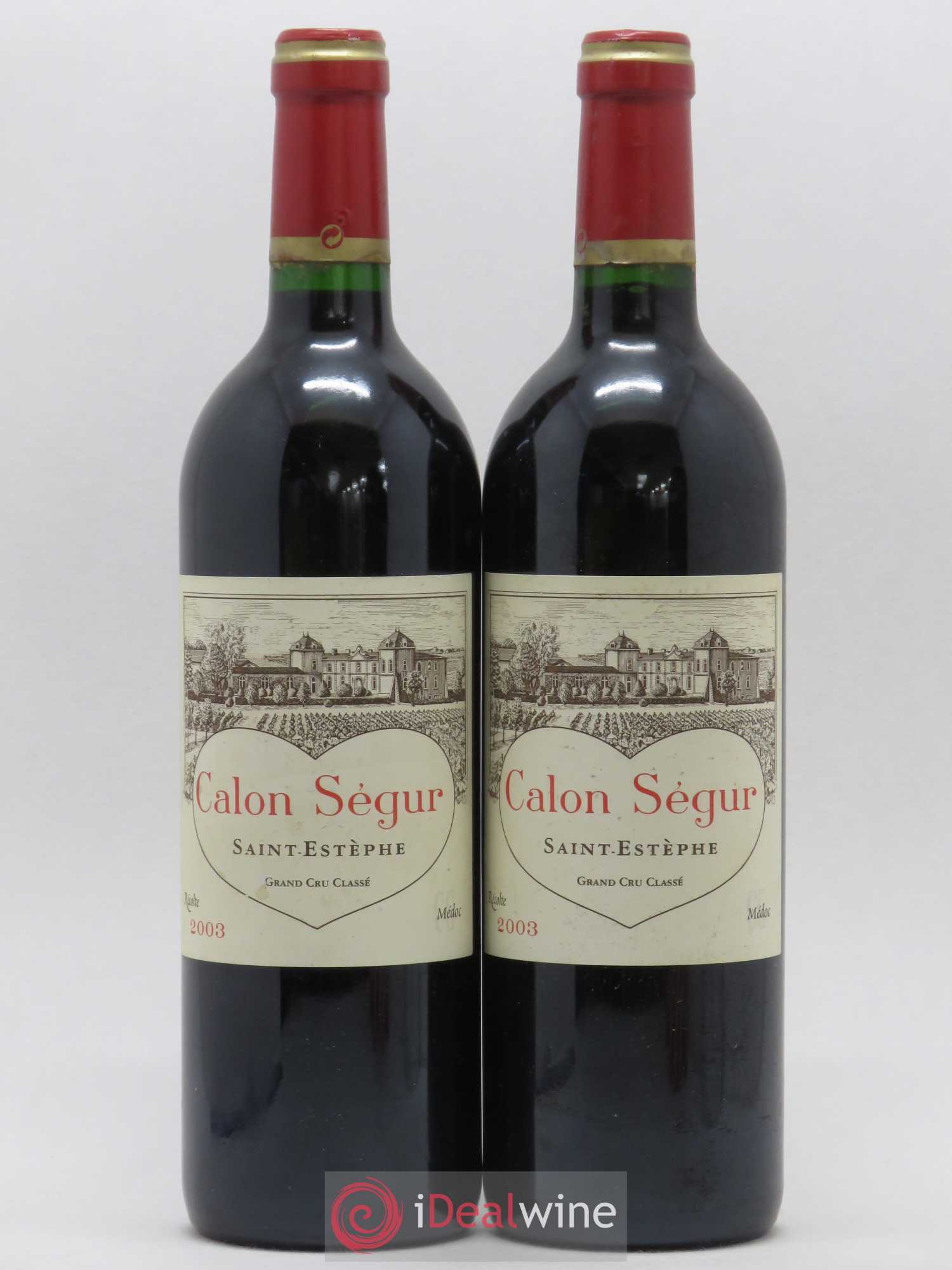 Château Calon Ségur 3ème Grand Cru Classé 2003 - Lot de 2 bouteilles - 0