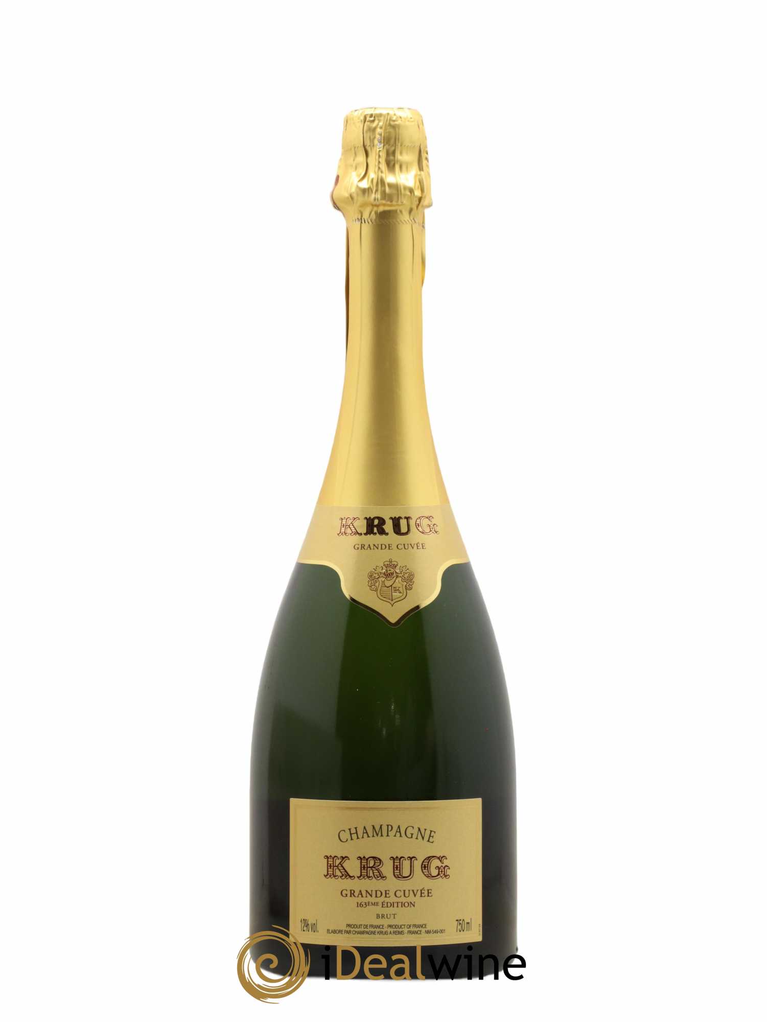 Grande Cuvée - 163ème édition Krug - Lot of 1 bottle - 0