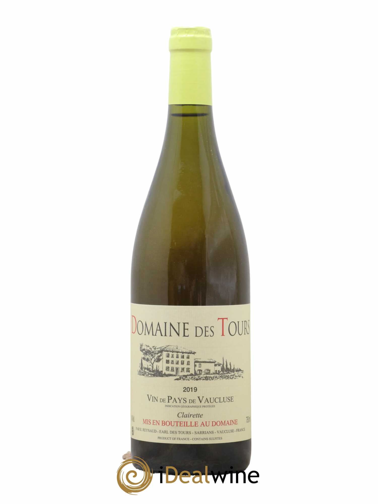 Vaucluse (Vin de Pays de Vaucluse) Domaine des Tours Emmanuel Reynaud 2019 - Lot de 1 bouteille - 0