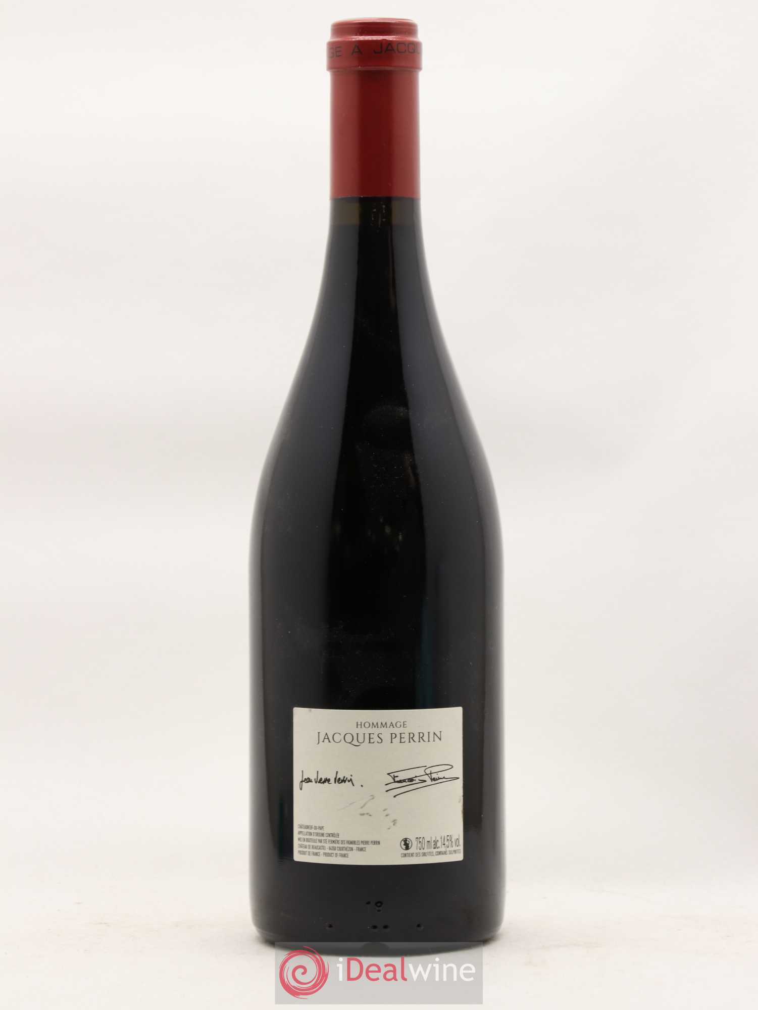 Châteauneuf-du-Pape Château de Beaucastel Hommage à Jacques Perrin Famille Perrin 2018 - Lot de 1 bouteille - 1