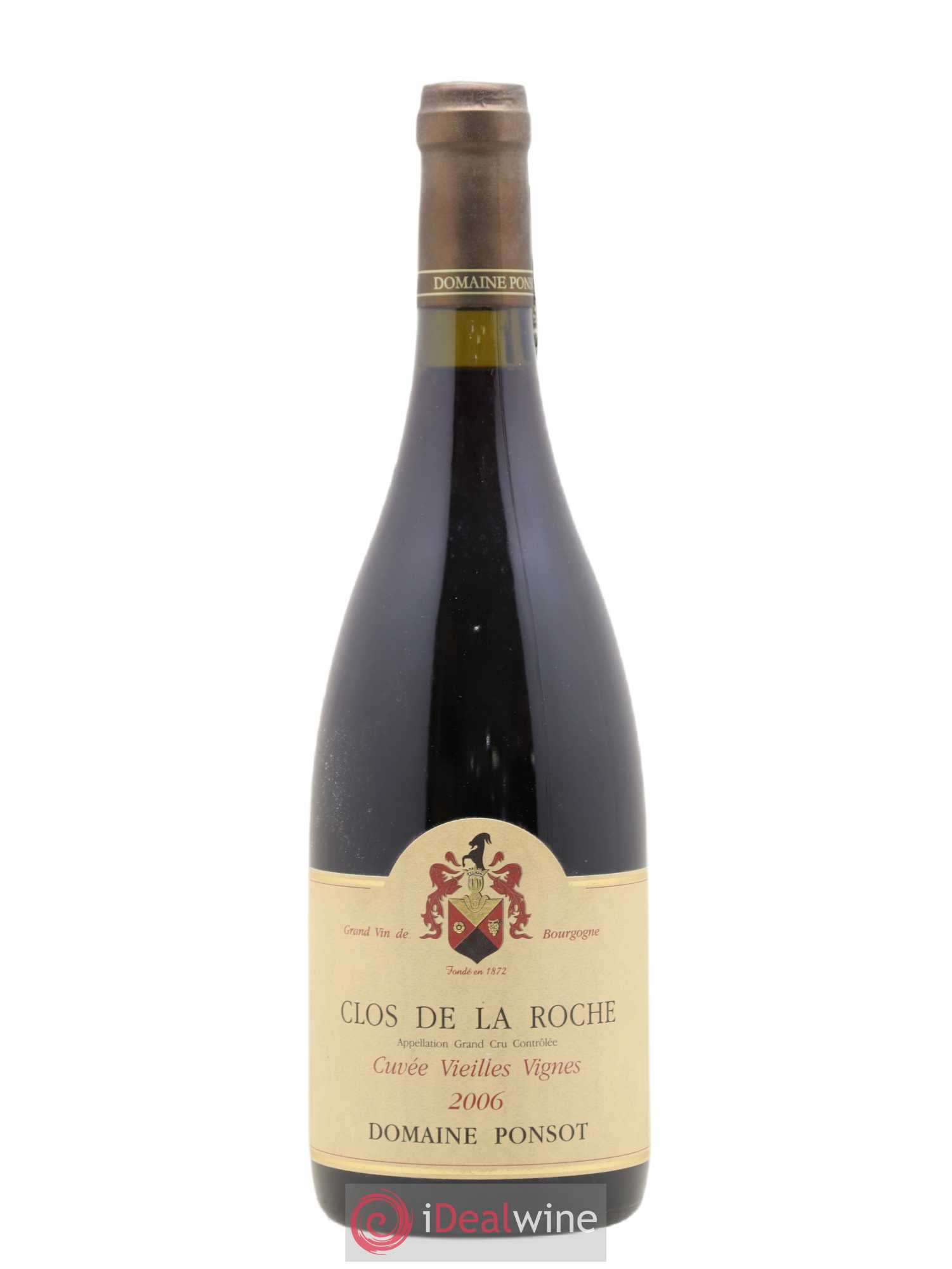 Clos de la Roche Grand Cru Vieilles Vignes Ponsot (Domaine) 2006 - Lot de 1 bouteille - 0