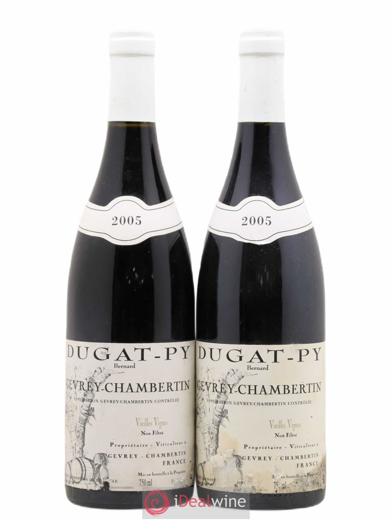 Gevrey-Chambertin Vieilles Vignes Dugat-Py 2005 - Lot de 2 bouteilles - 0