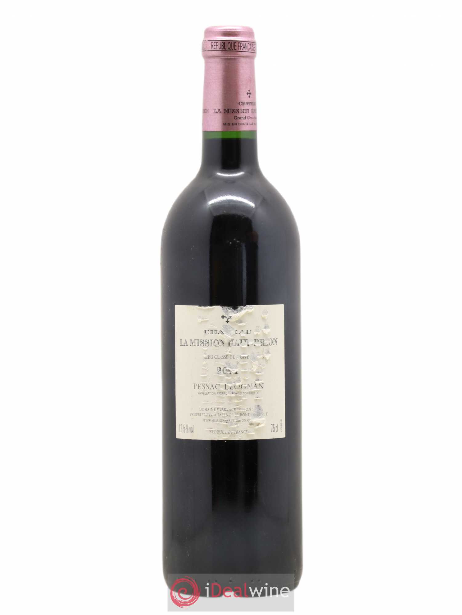 Château la Mission Haut-Brion Cru Classé de Graves 2001 - Lot de 1 bouteille - 1