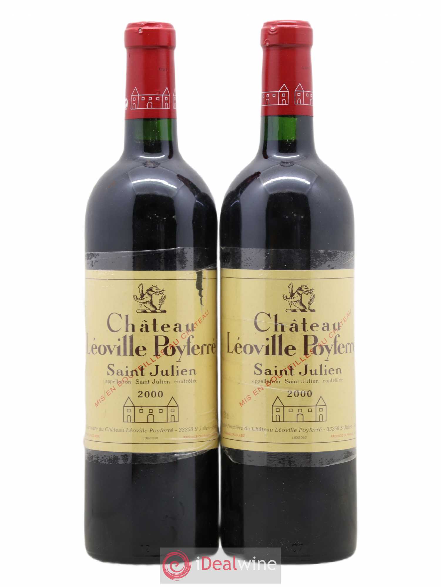 Château Léoville Poyferré 2ème Grand Cru Classé 2000 - Lot de 2 bouteilles - 0