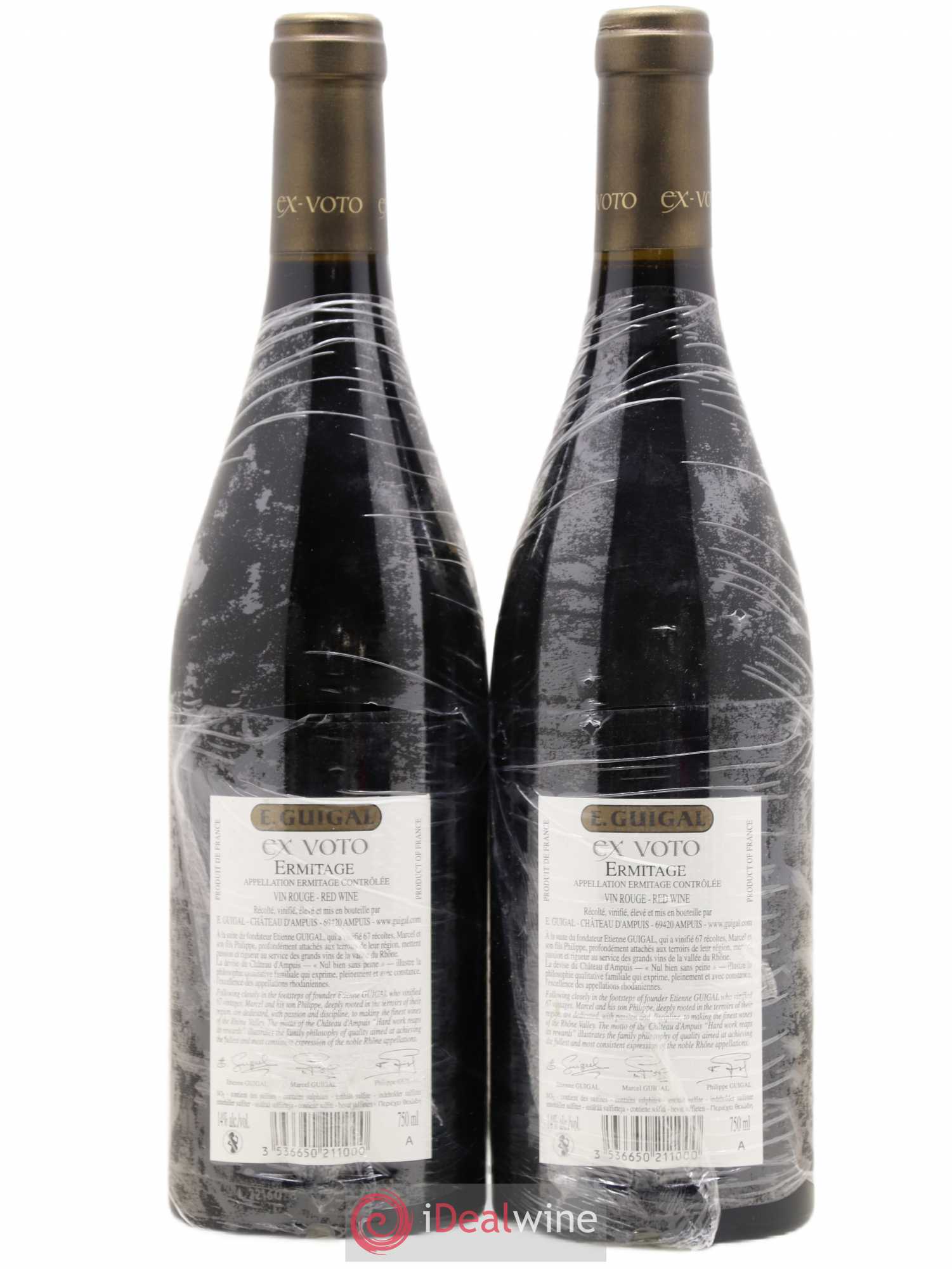 Ermitage Ex Voto Guigal 2012 - Lot de 2 bouteilles - 1