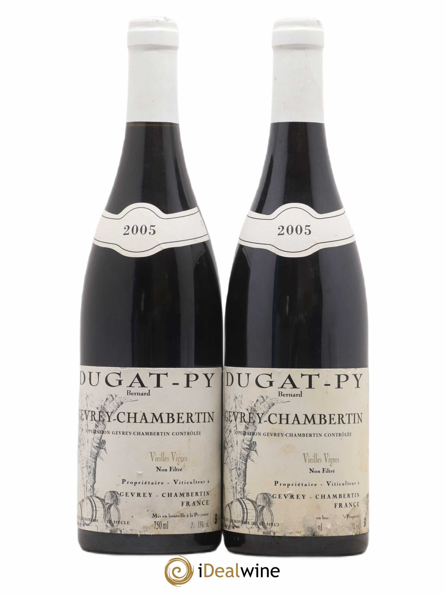 Gevrey-Chambertin Vieilles Vignes Dugat-Py 2005 - Lot de 2 bouteilles - 0