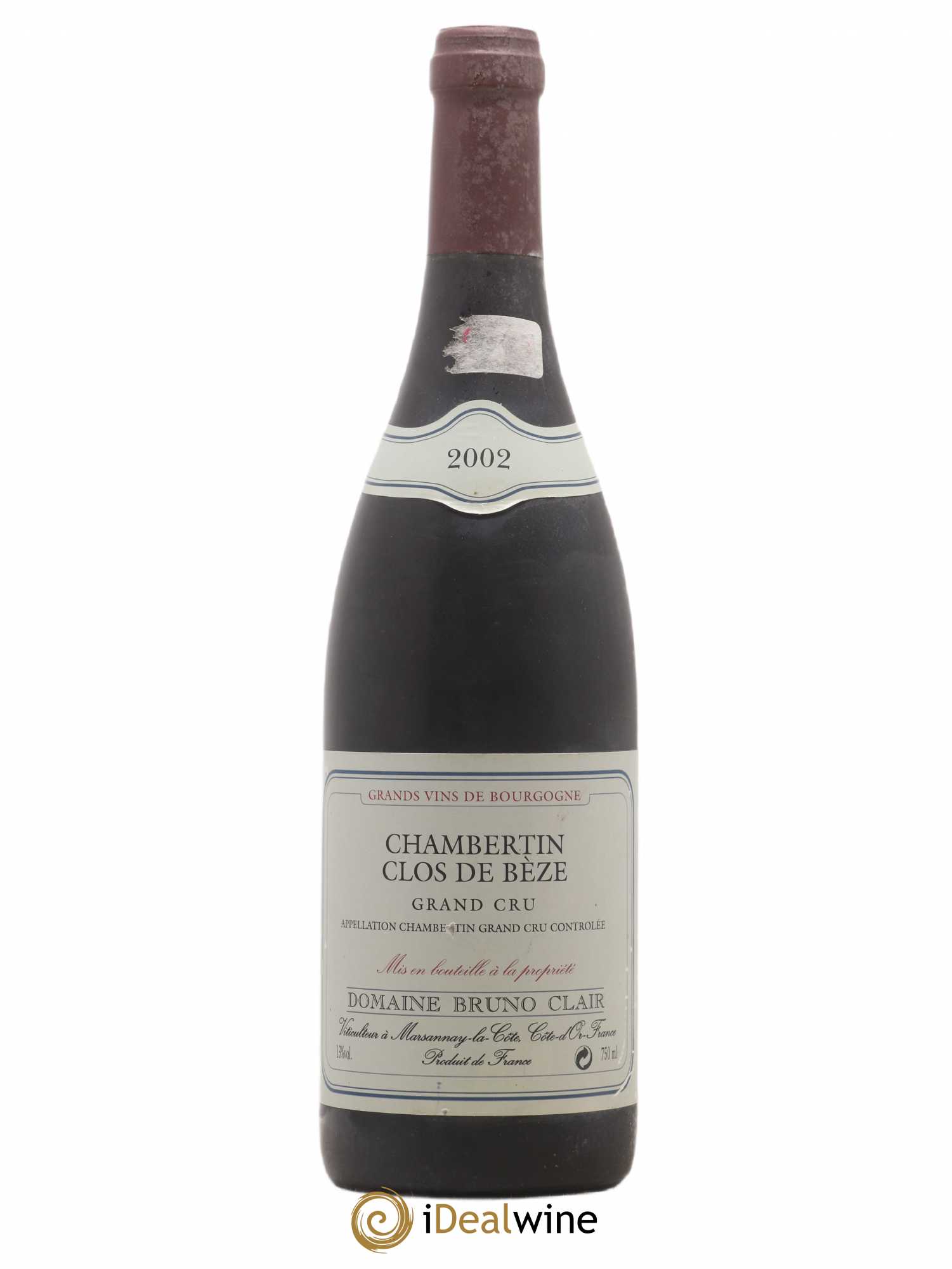 Chambertin Clos de Bèze Grand Cru Bruno Clair (Domaine) 2002 - Lot de 1 bouteille - 0