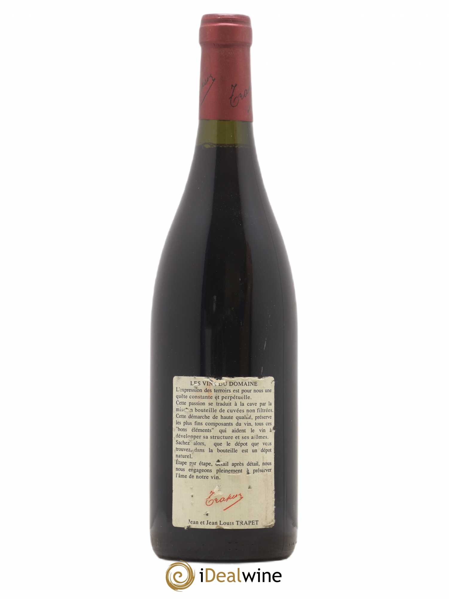 Chambertin Grand Cru Domaine Trapet 1999 - Lot de 1 bouteille - 1