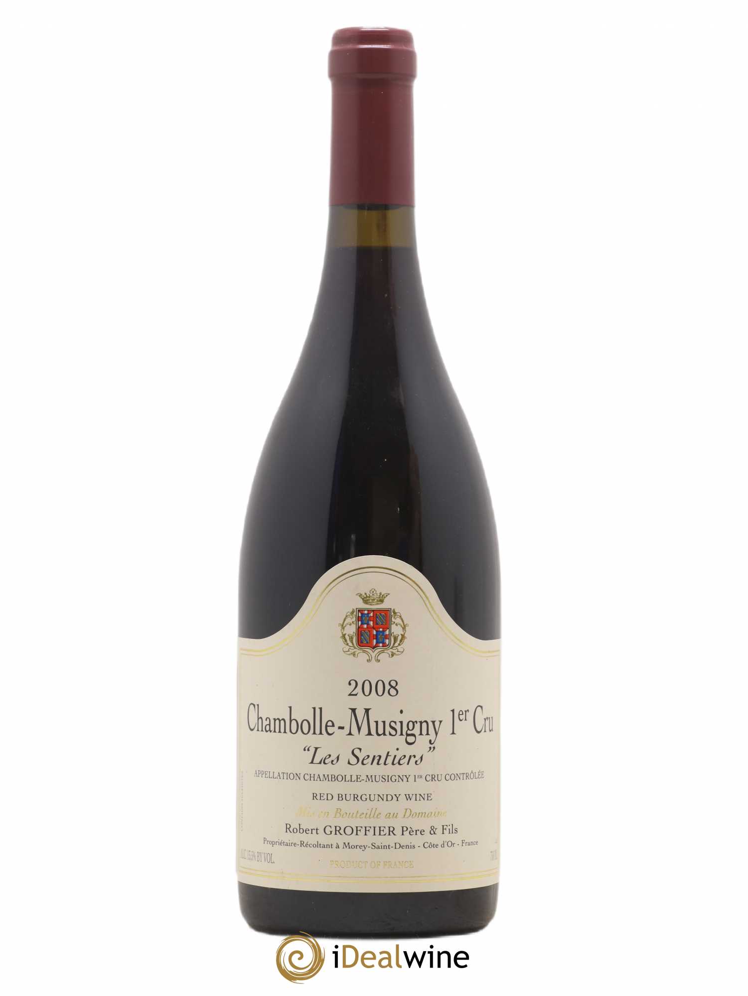 Chambolle-Musigny 1er Cru Les Sentiers Robert Groffier Père & Fils (Domaine) 2008 - Lot de 1 bouteille - 0
