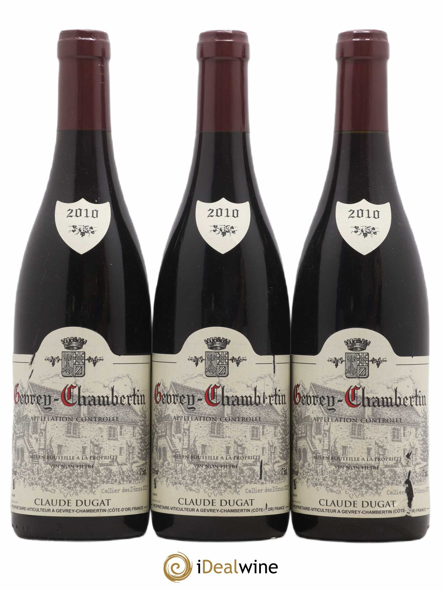 Gevrey-Chambertin Claude Dugat 2010 - Lot de 3 bouteilles - 0