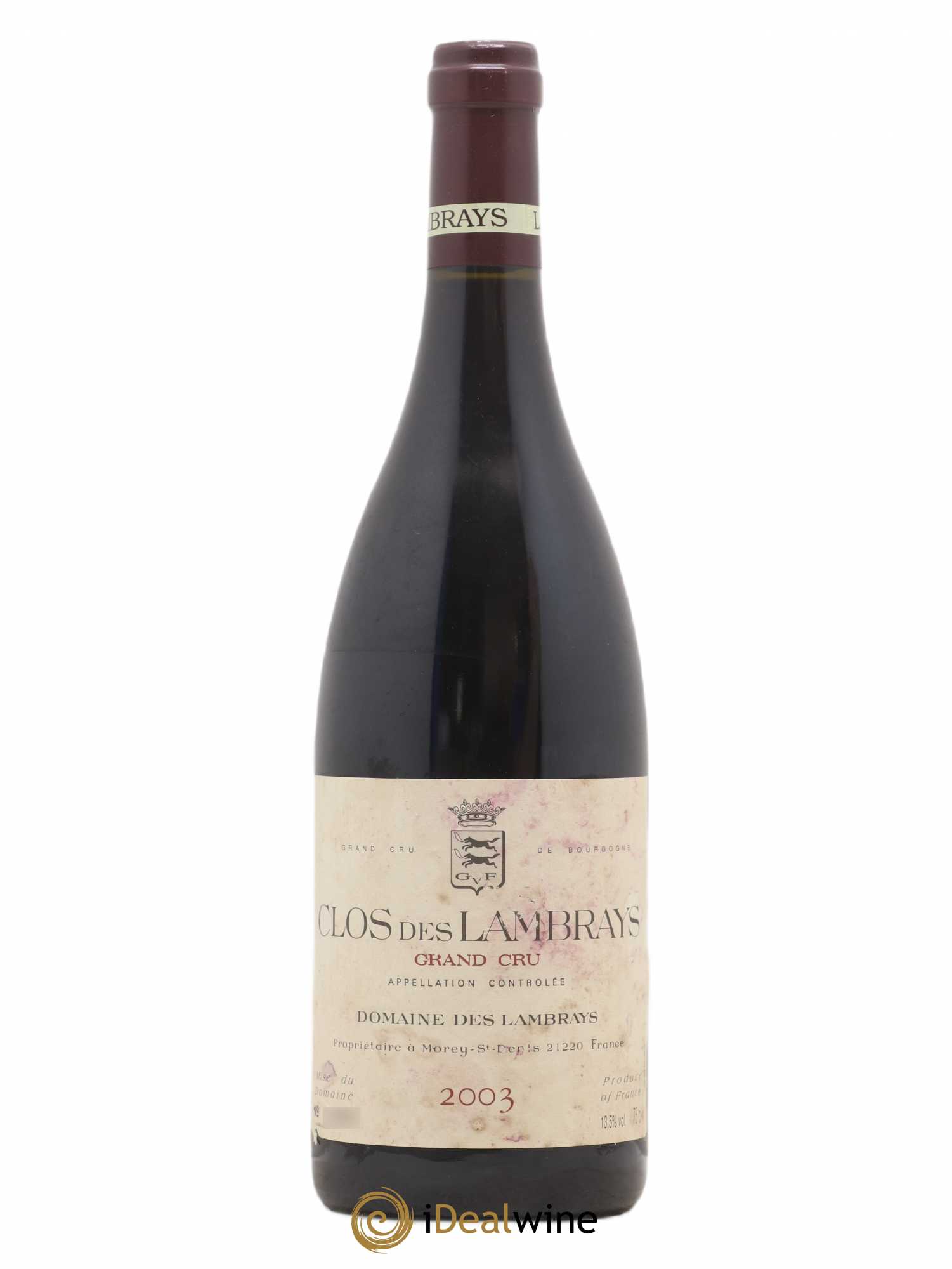 Clos des Lambrays Grand Cru Domaine des Lambrays 2003 - Lot de 1 bouteille - 0