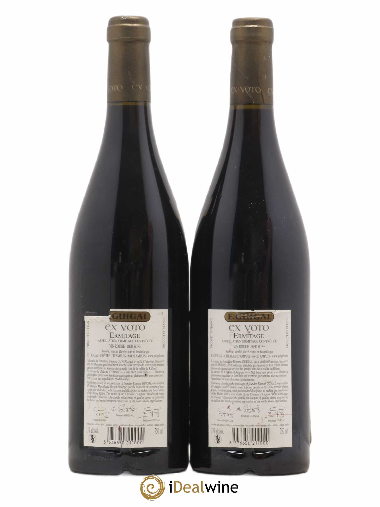 Ermitage Ex Voto Guigal 2005 - Lot de 2 bouteilles - 1