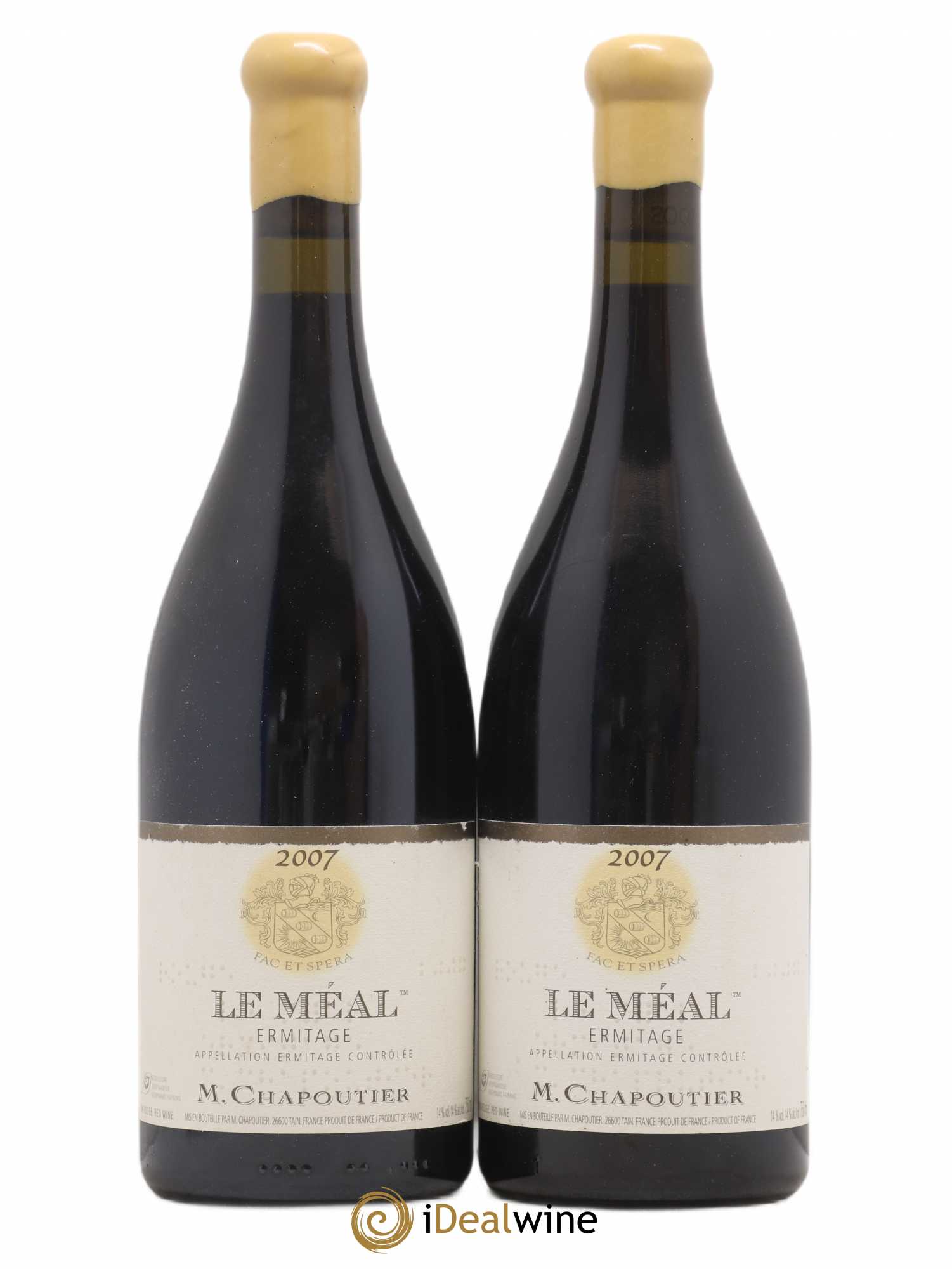 Hermitage Ermitage Le Méal Chapoutier 2007 - Lot de 2 bouteilles - 0