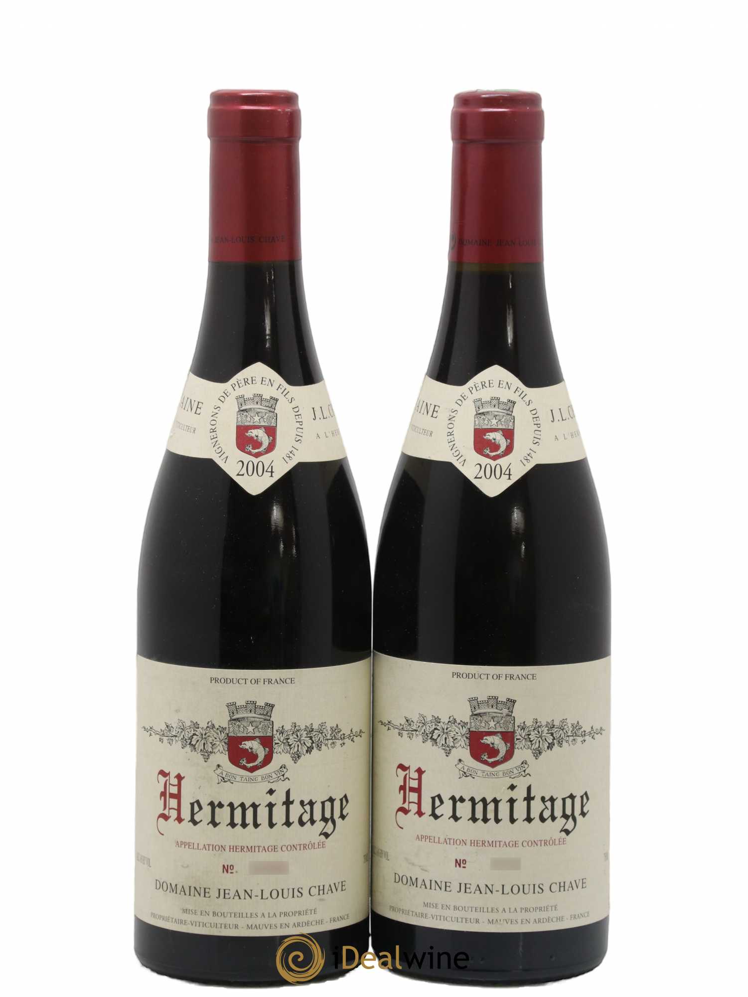 Hermitage Jean-Louis Chave 2004 - Lot de 2 bouteilles - 0