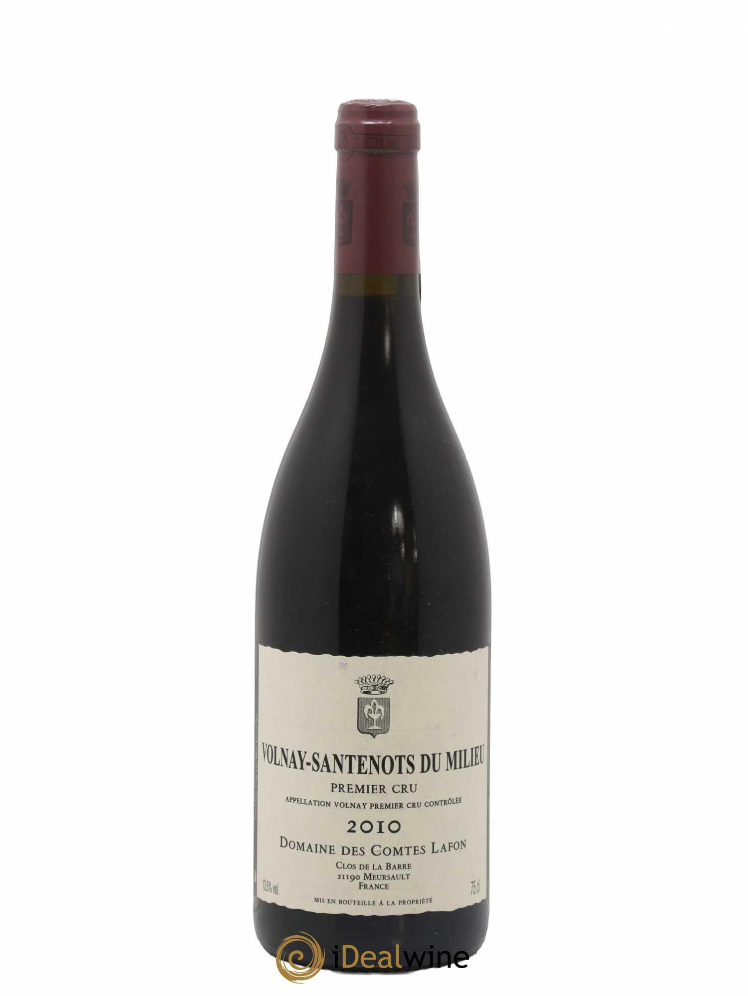 Volnay 1er Cru Santenots du Milieu Comtes Lafon (Domaine des) 2010 - Lot de 1 bouteille - 0