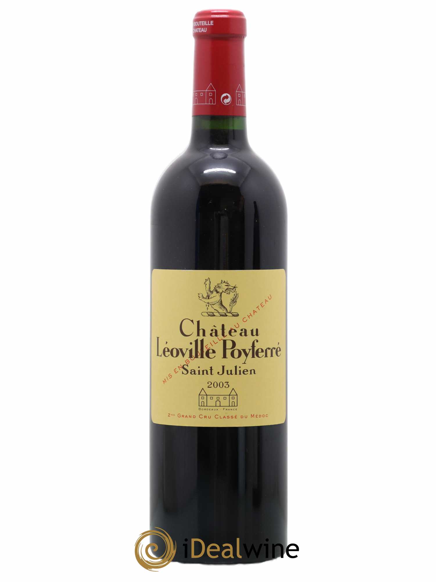 Château Léoville Poyferré 2ème Grand Cru Classé 2003 - Lot de 1 bouteille - 0