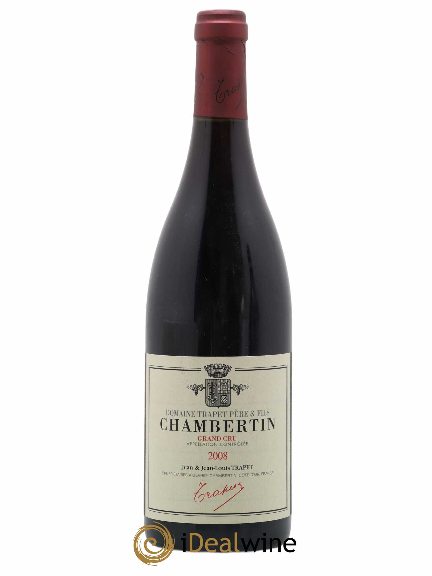 Chambertin Grand Cru Domaine Trapet 2008 - Lot de 1 bouteille - 0