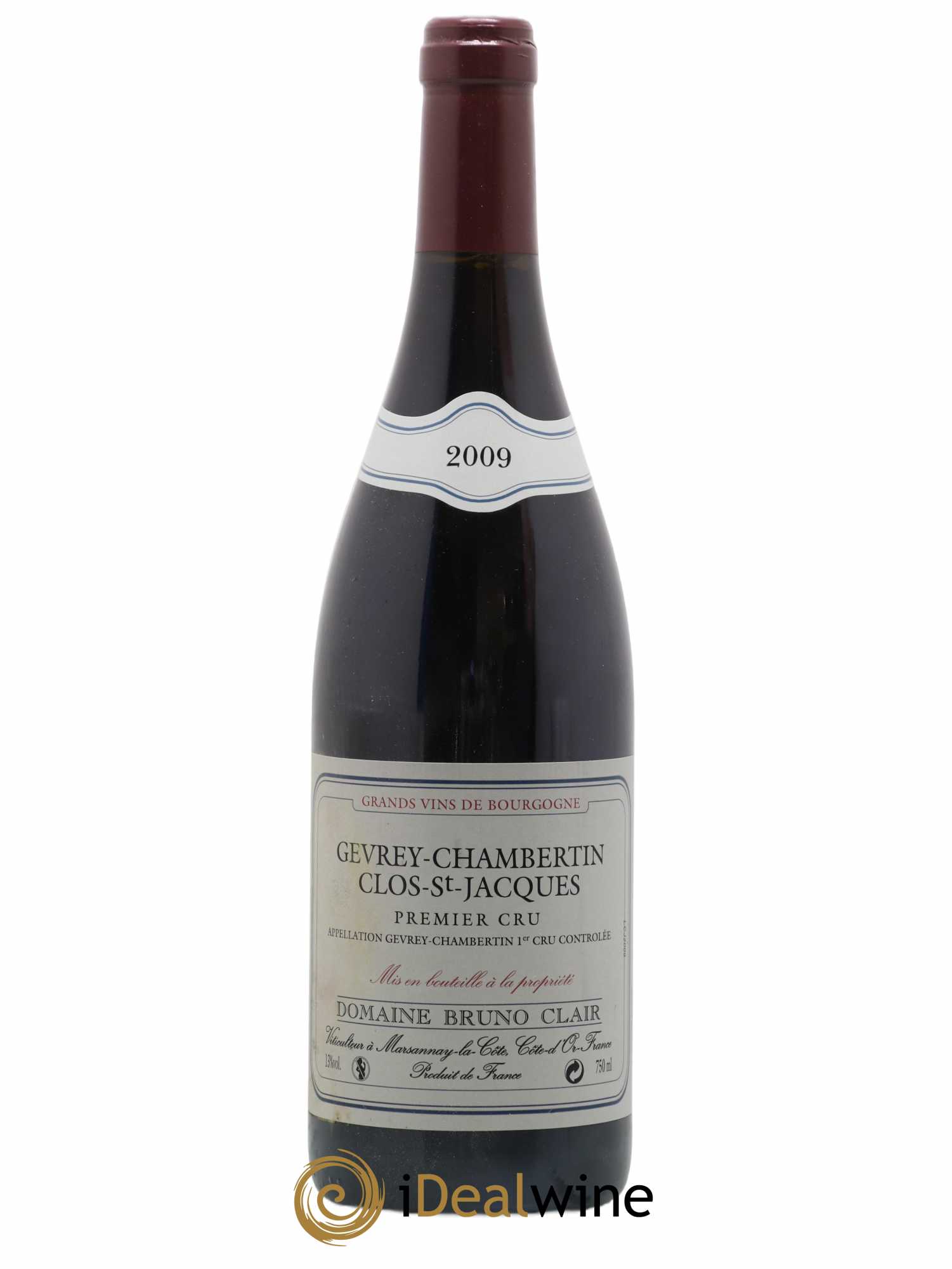 Gevrey-Chambertin 1er Cru Clos Saint-Jacques Bruno Clair (Domaine) 2009 - Lot de 1 bouteille - 0