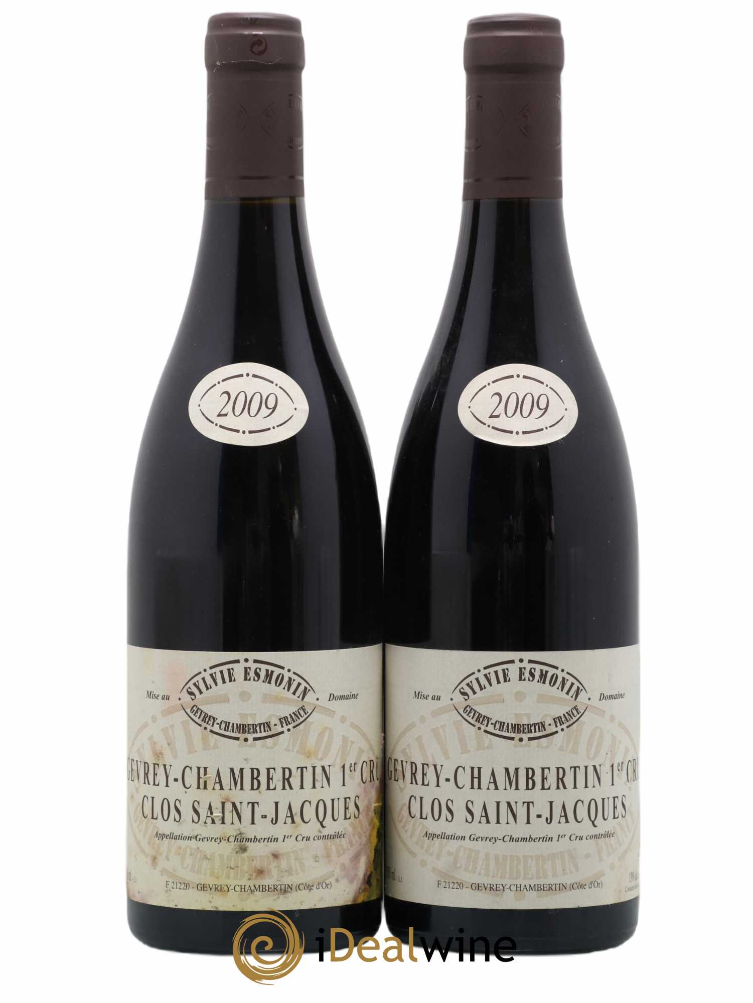 Gevrey-Chambertin 1er Cru Clos Saint Jacques Sylvie Esmonin 2009 - Lot de 2 bouteilles - 0