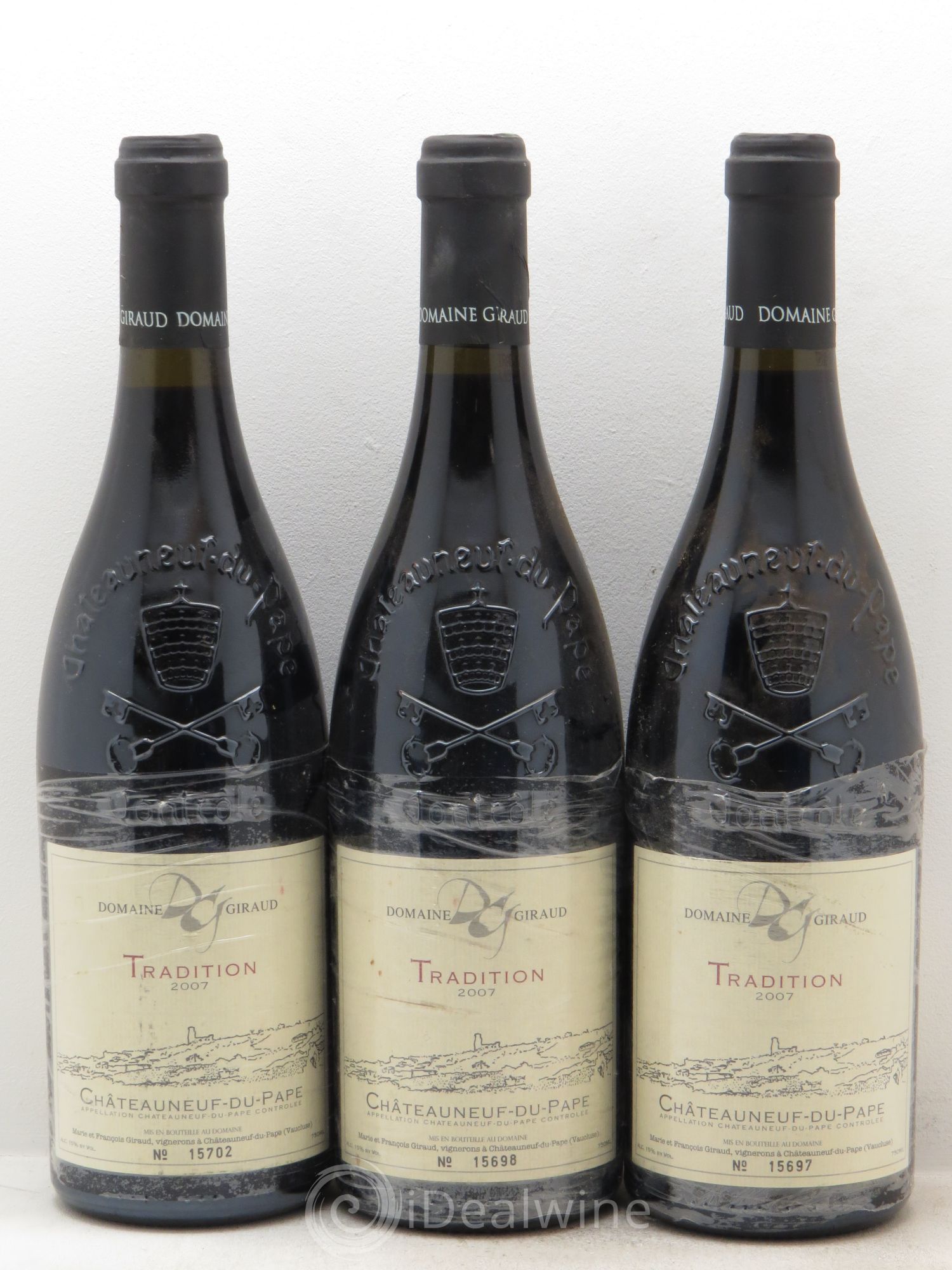 Châteauneuf-du-Pape Tradition Giraud 2007 - Lot de 3 bouteilles - 0