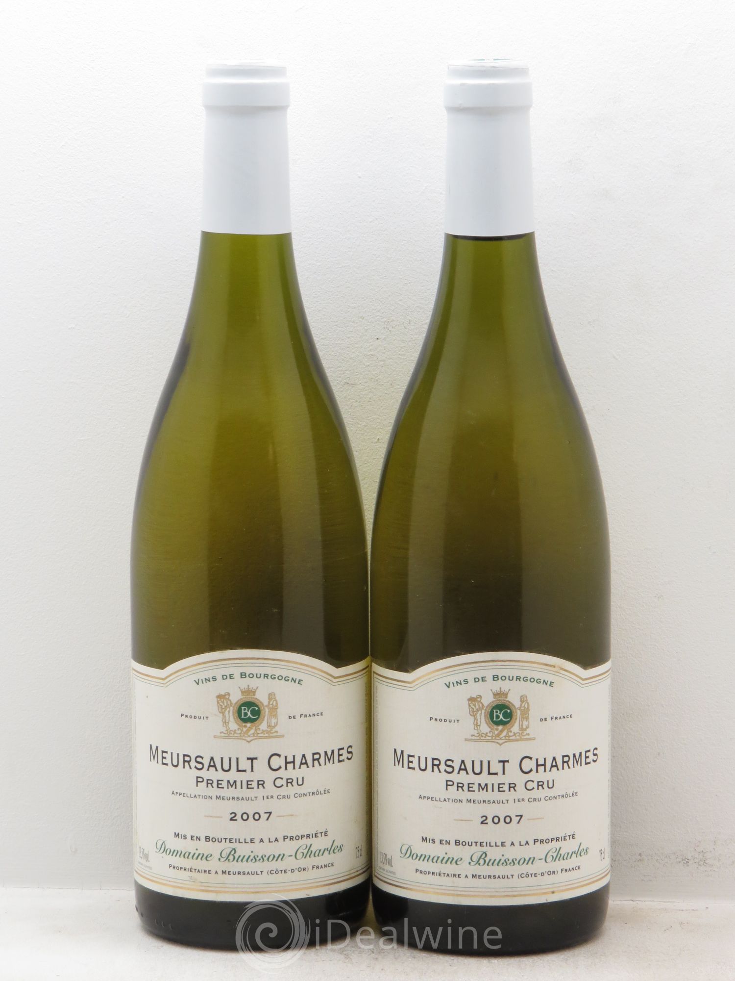 Meursault 1er Cru Charmes Buisson-Charles 2007 - Posten von 2 Flaschen - 0