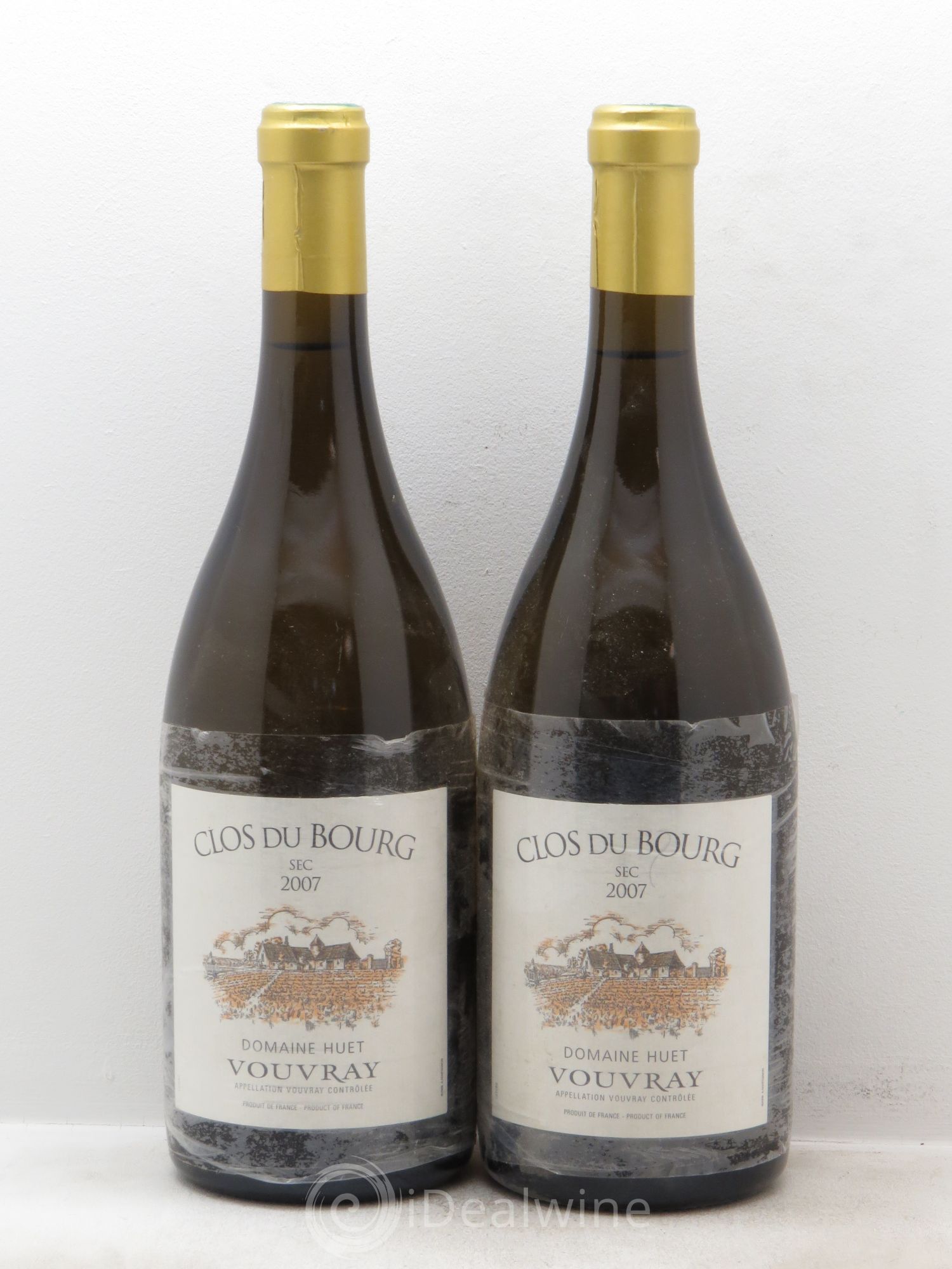 Vouvray Clos du Bourg Sec Domaine Huet 2007 - Lot de 2 bouteilles - 0