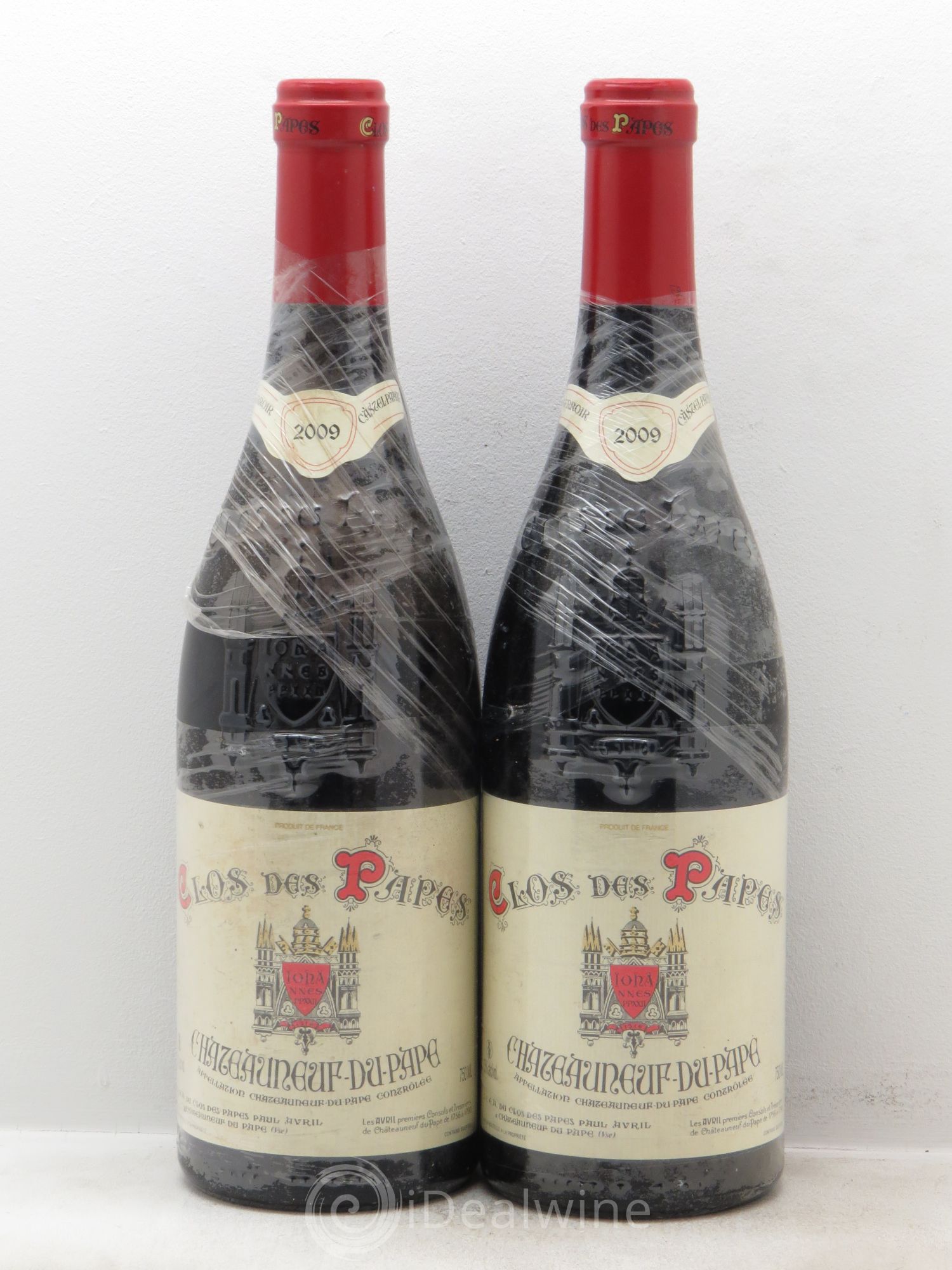 Châteauneuf-du-Pape Clos des Papes - Paul Avril 2009 - Lot de 2 bouteilles - 0