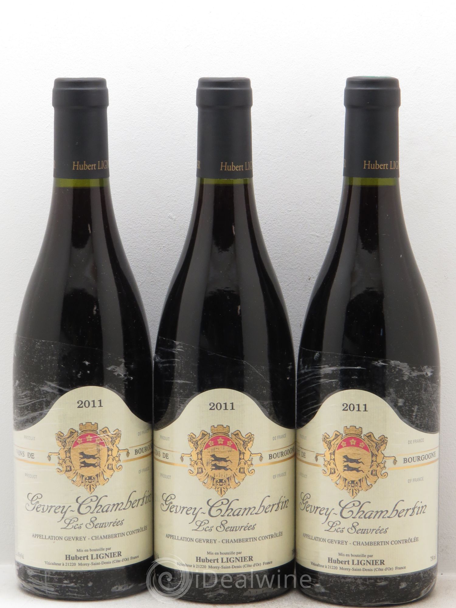 Gevrey-Chambertin Seuvrées Hubert Lignier 2011 - Lot de 3 bouteilles - 0