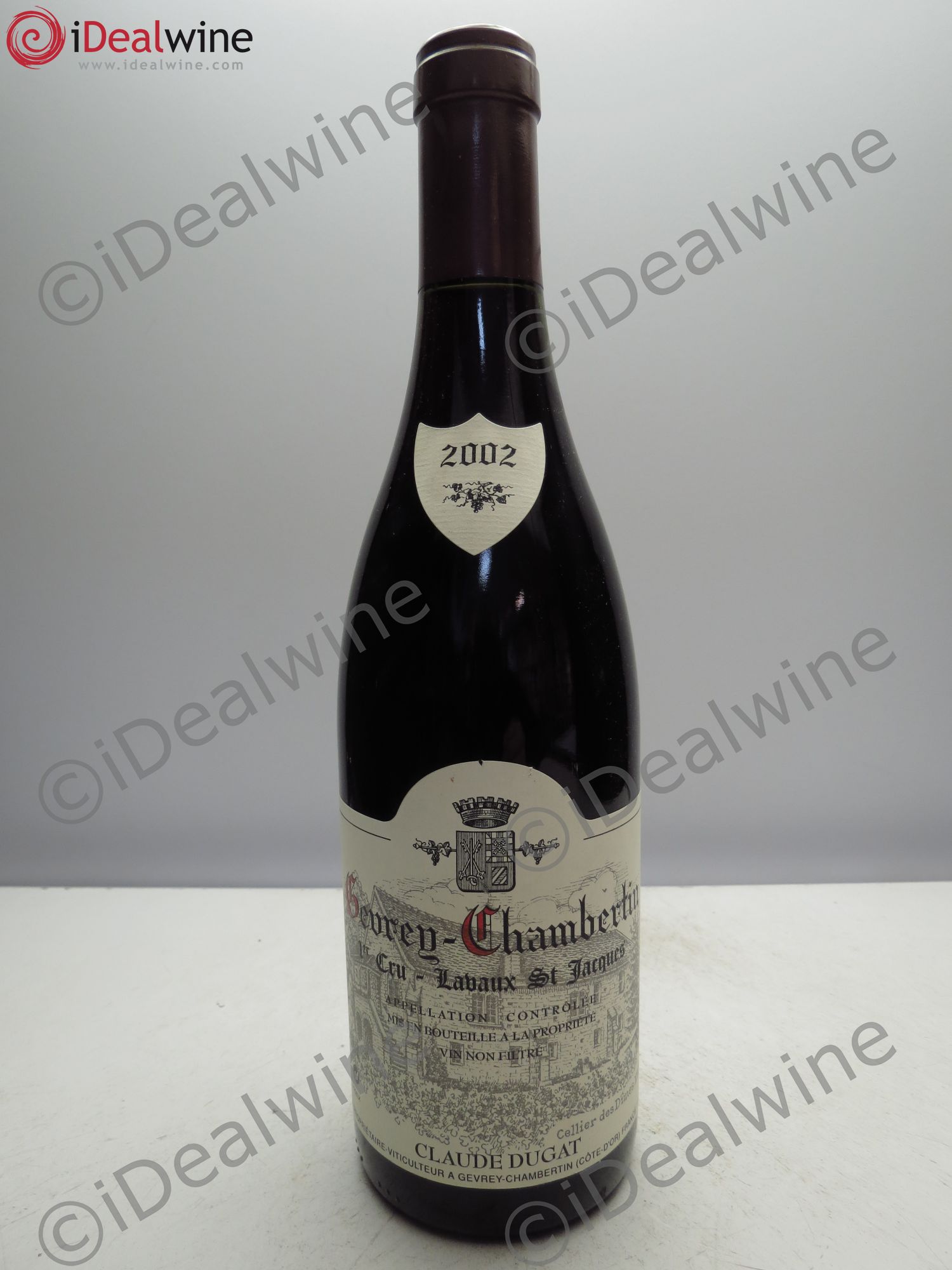 Gevrey-Chambertin 1er Cru Lavaux Saint-Jacques Claude Dugat 2002 - Lot de 1 bouteille - 0