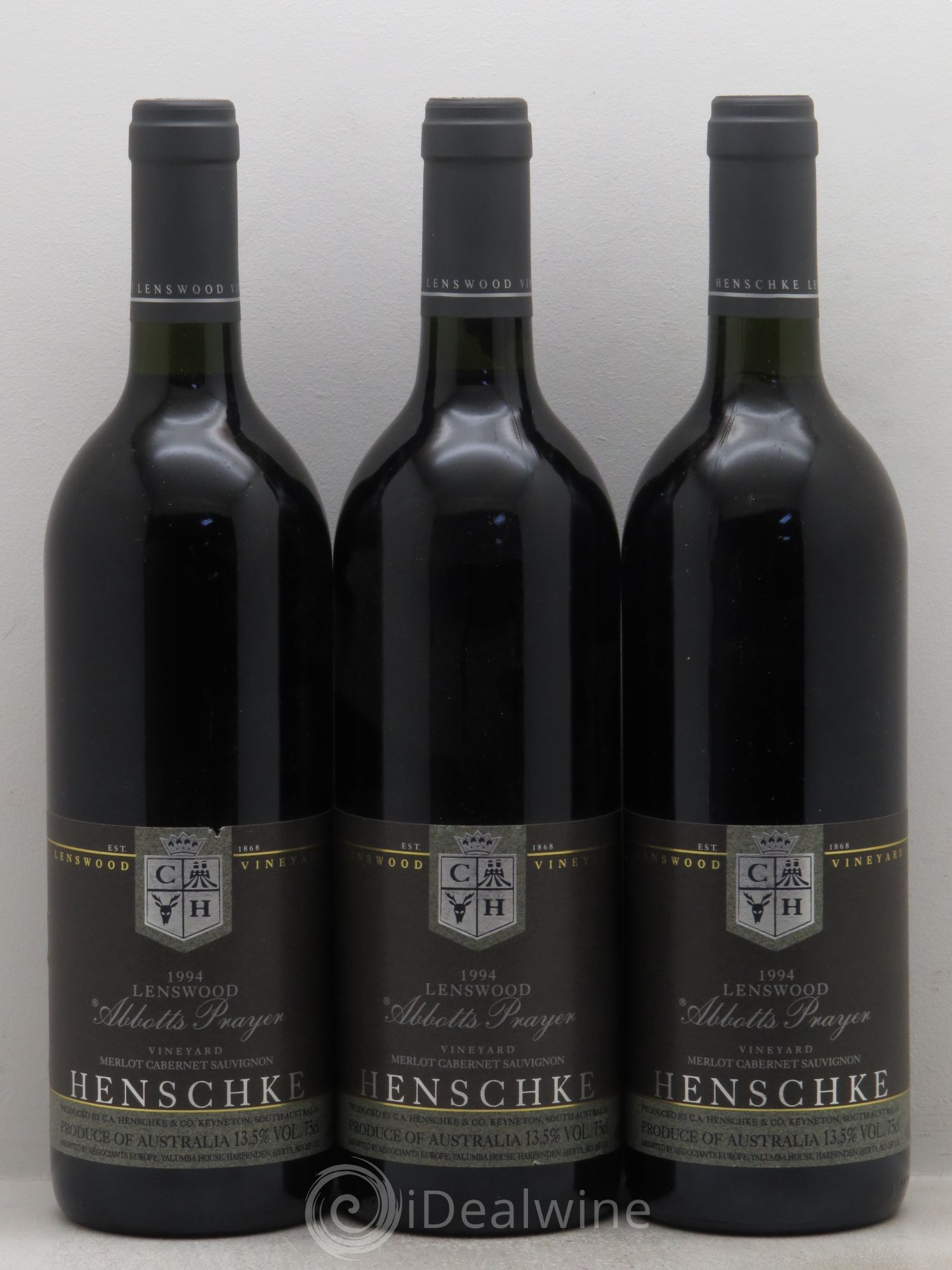 Australie Henschke Lenswood Abbots Prayer 1994 - Posten von 3 Flaschen - 0