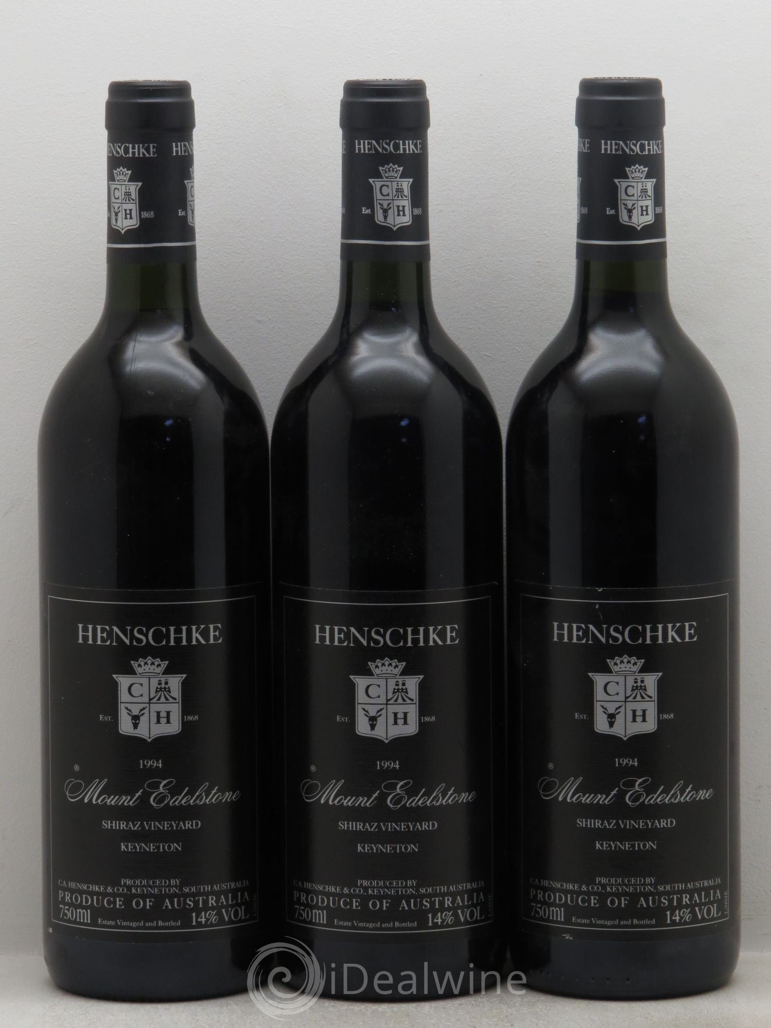 Australie Henschke Mount Edelstone 1994 - Posten von 3 Flaschen - 0