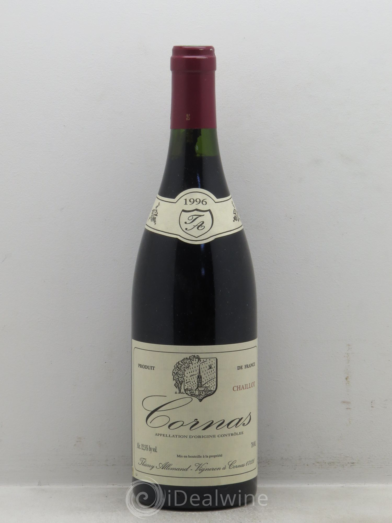 Cornas Thierry Allemand Chaillots 1996 - Lot de 1 bouteille - 0