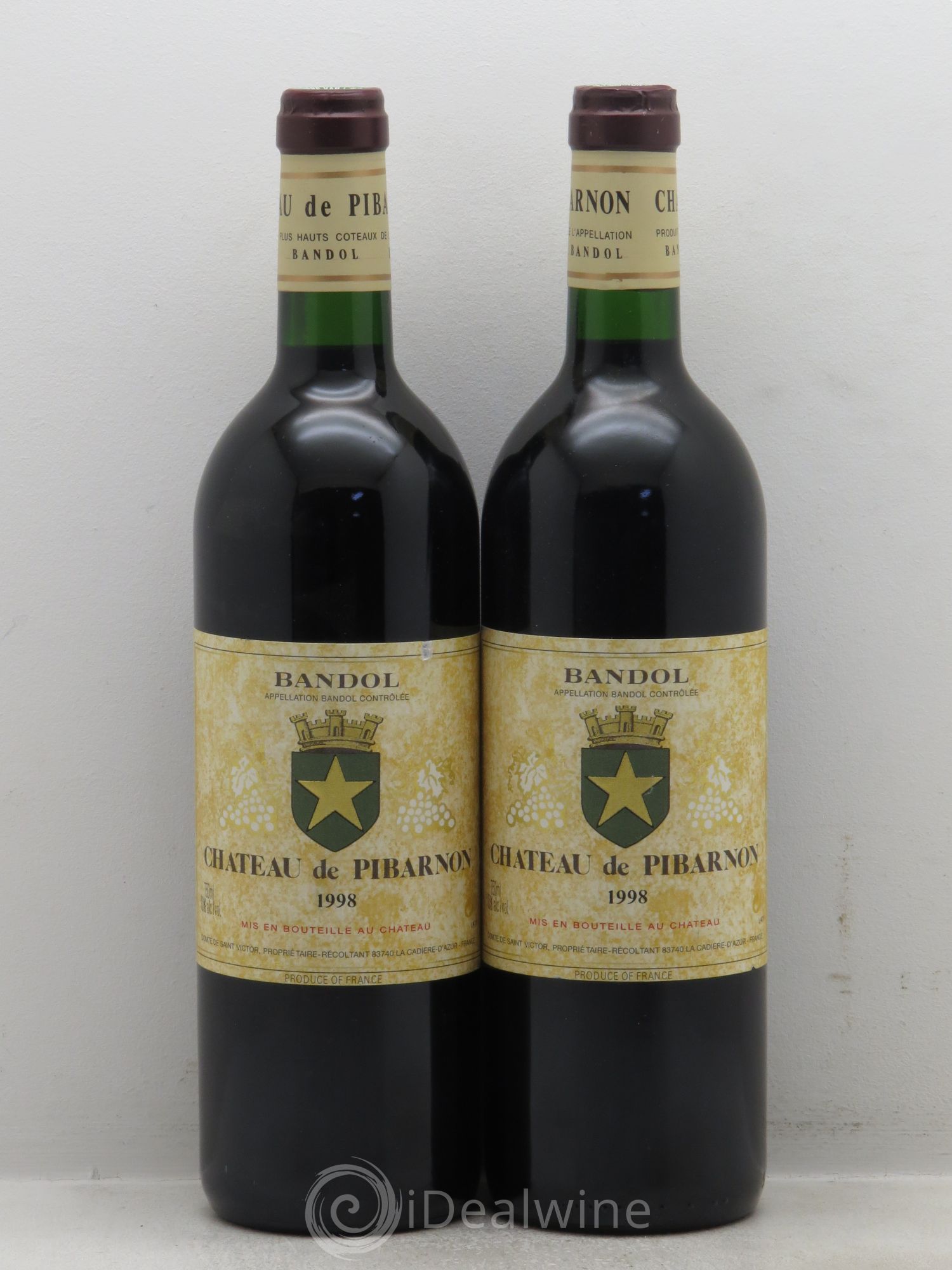 Bandol Château de Pibarnon Comte de Saint-Victor 1998 - Lot de 2 bouteilles - 0