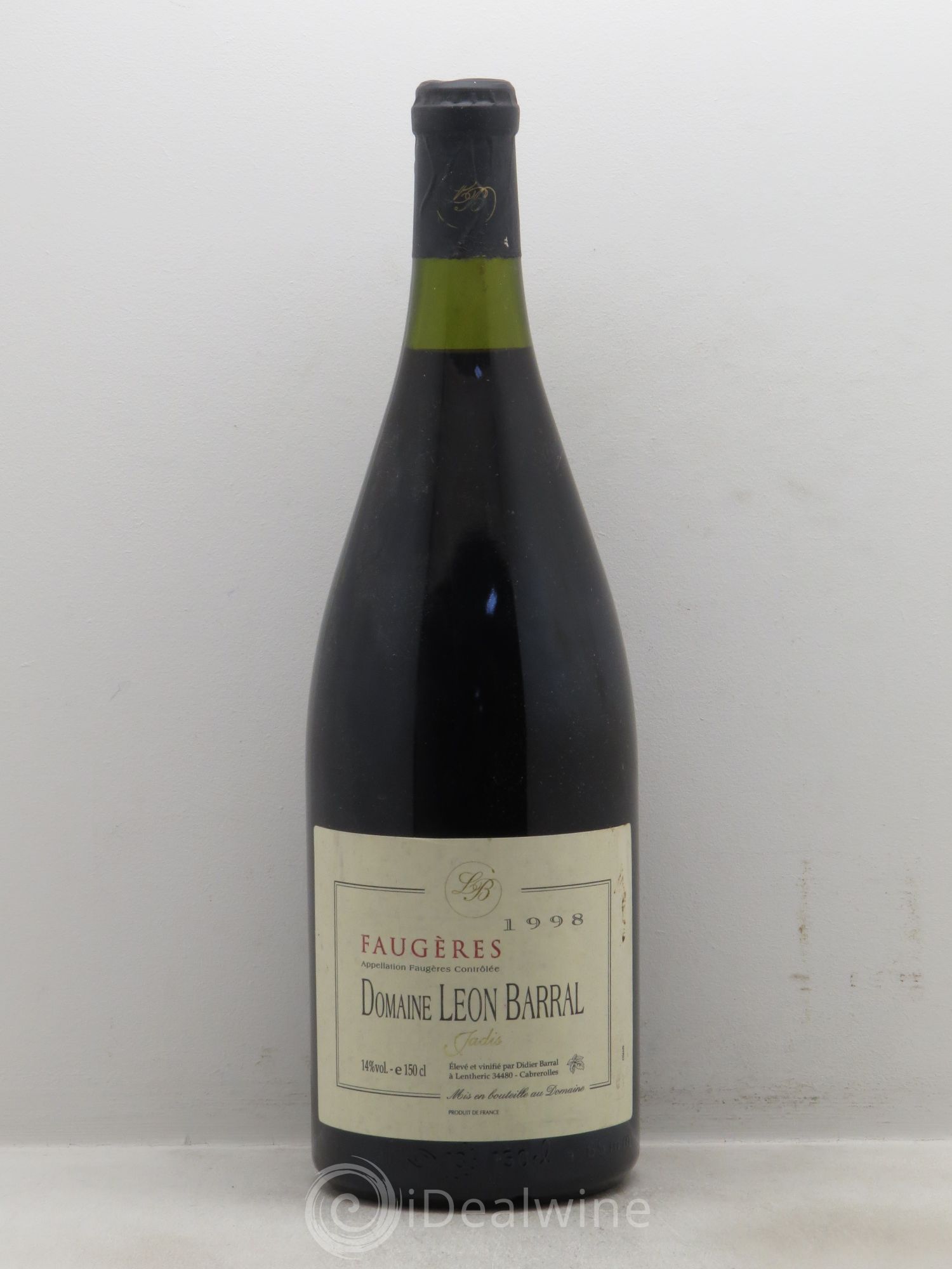 Faugères Jadis Domaine Léon Barral 1998 - Lot de 1 magnum - 0