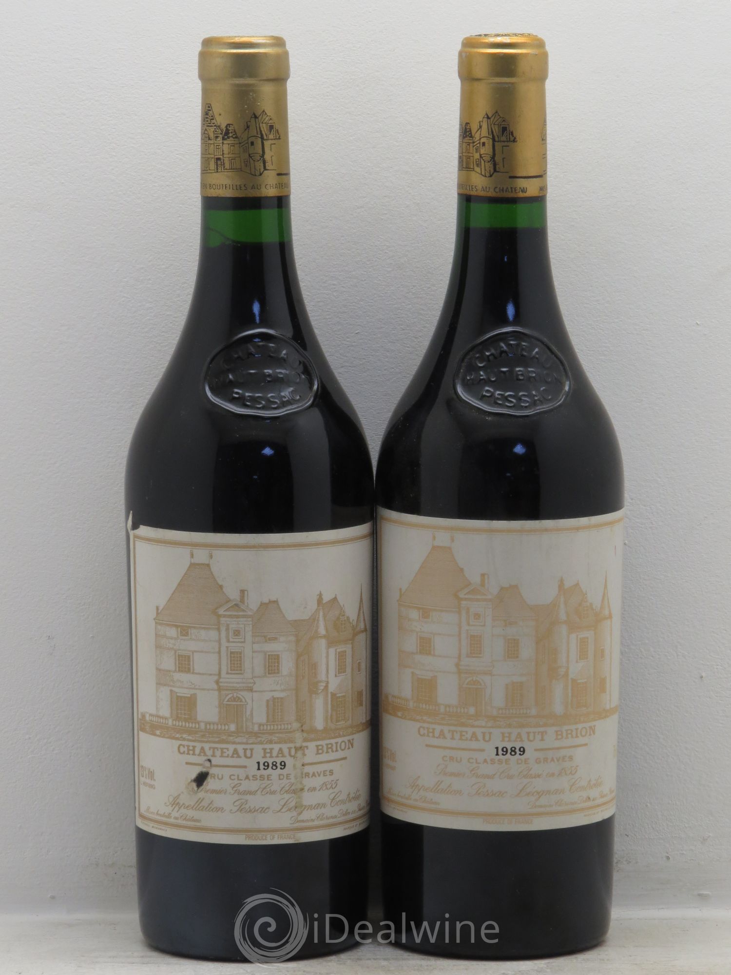 Château Haut Brion 1er Grand Cru Classé 1989 - Lot de 2 bouteilles - 0