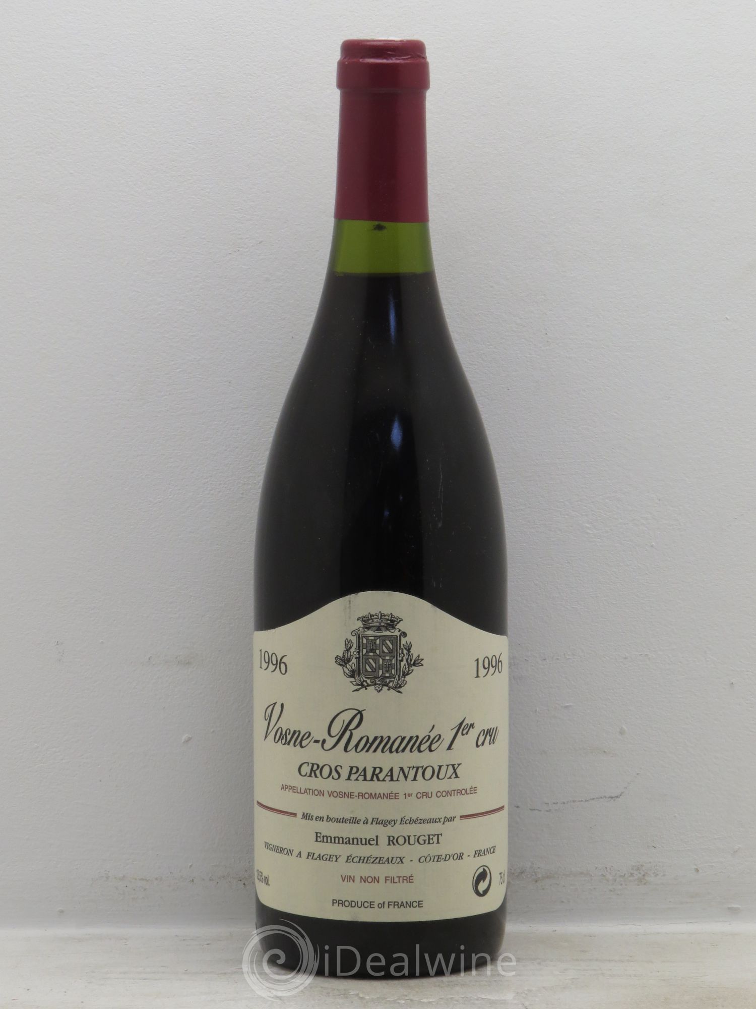 Vosne-Romanée 1er Cru Cros Parantoux Emmanuel Rouget 1996 - Posten von 1 Flasche - 0