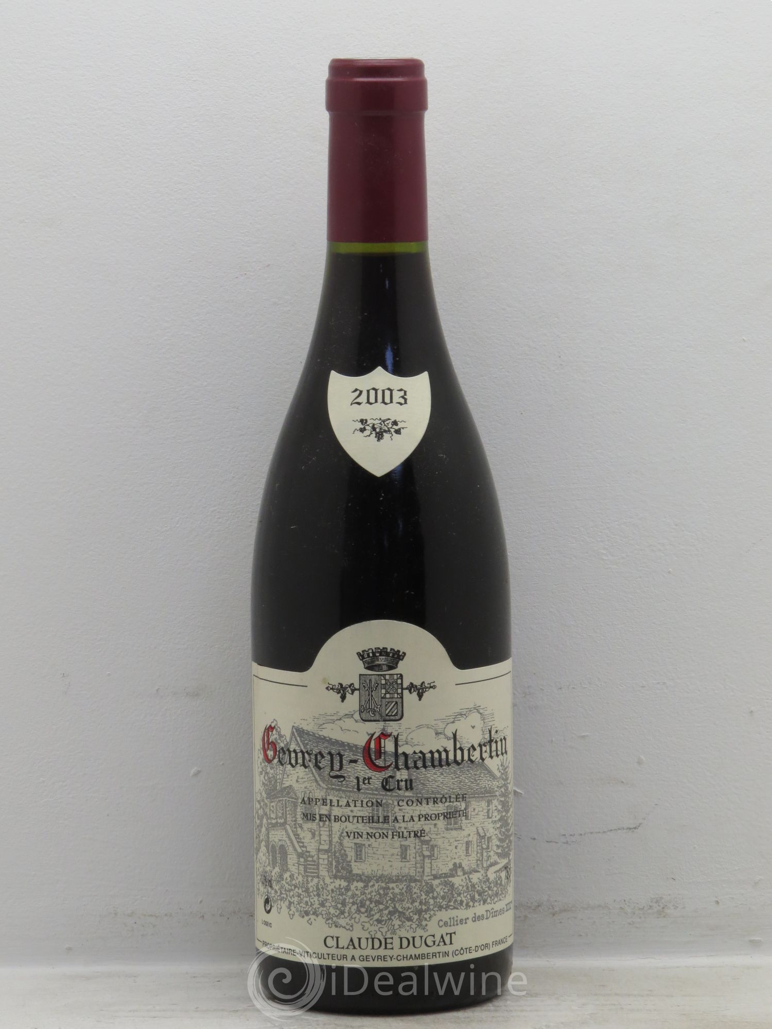 Gevrey-Chambertin 1er Cru Claude Dugat 2003 - Lot de 1 bouteille - 0