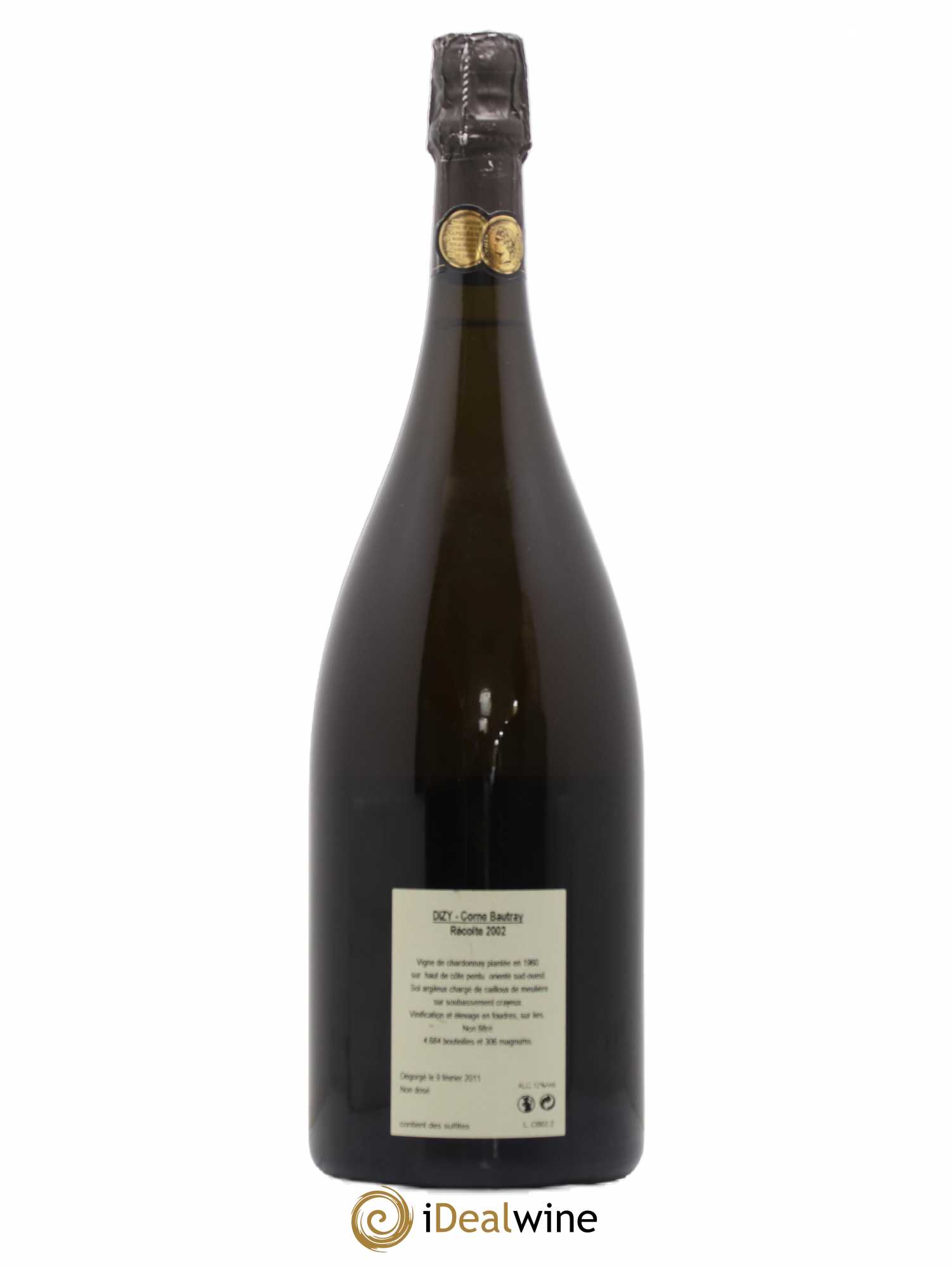 Dizy Corne Bautray Extra-Brut Jacquesson 2002 - Lot de 1 magnum - 1