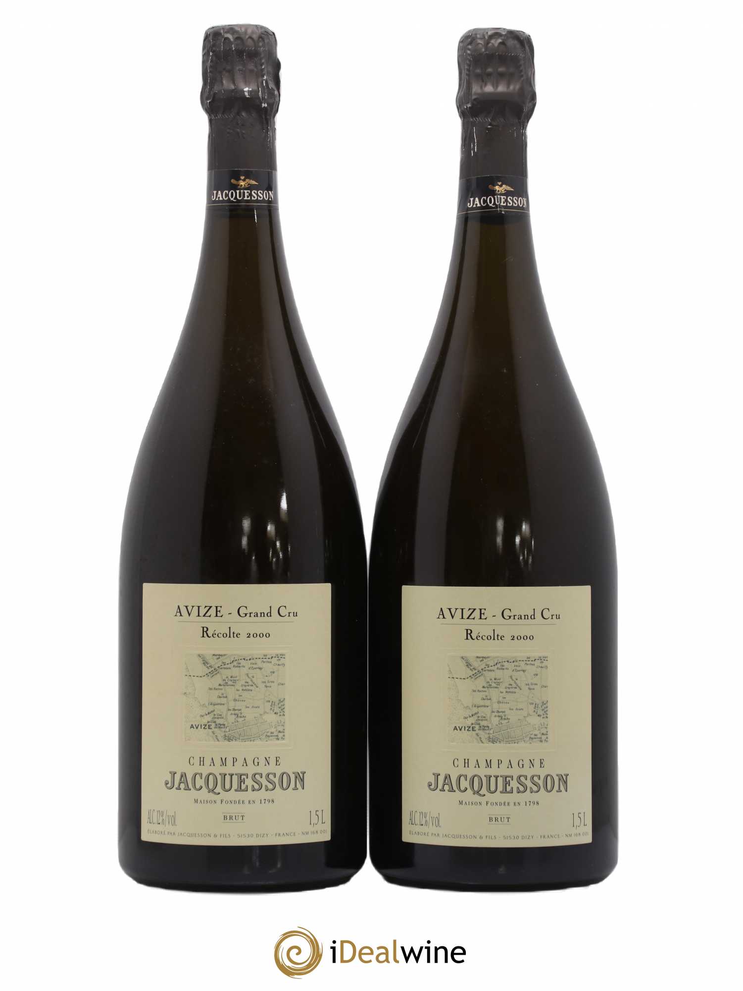 Champagne Avize Grand Cru Jacquesson 2000 - Posten von 2 Magnum - 0