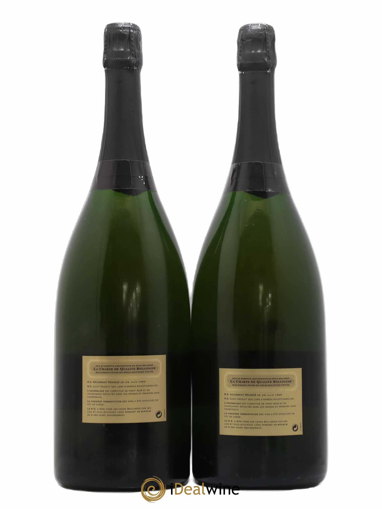 R.D. Extra-Brut Bollinger 1981 - Lot de 2 magnums - 1
