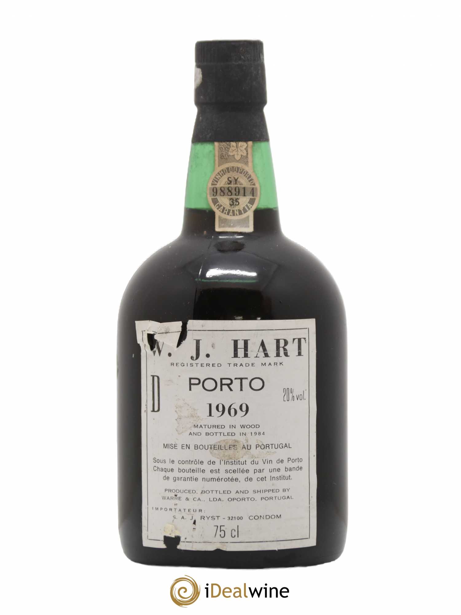 Porto Vintage W.J. Hart 1969 - Posten von 1 Flasche - 0