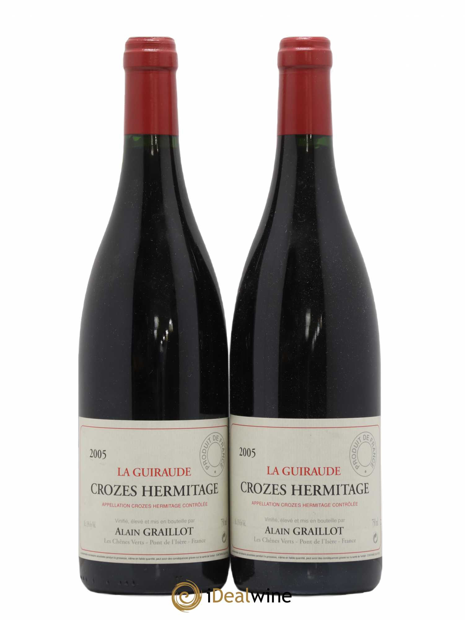 Crozes-Hermitage La Guiraude Domaine Graillot 2005 - Lot de 2 bouteilles - 0