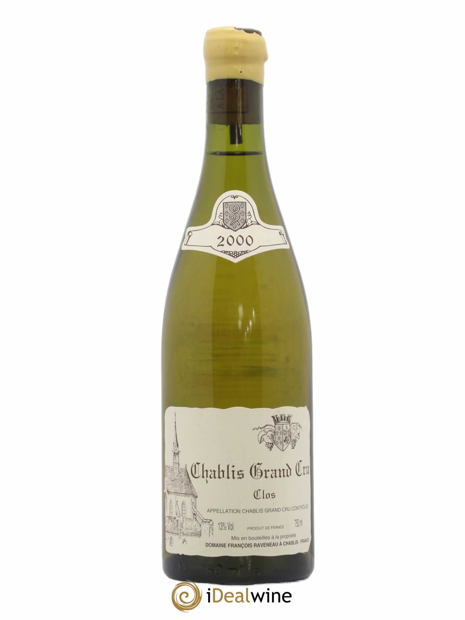 Chablis Grand Cru Clos Raveneau (Domaine) 2000 - Lot de 1 bouteille - 0